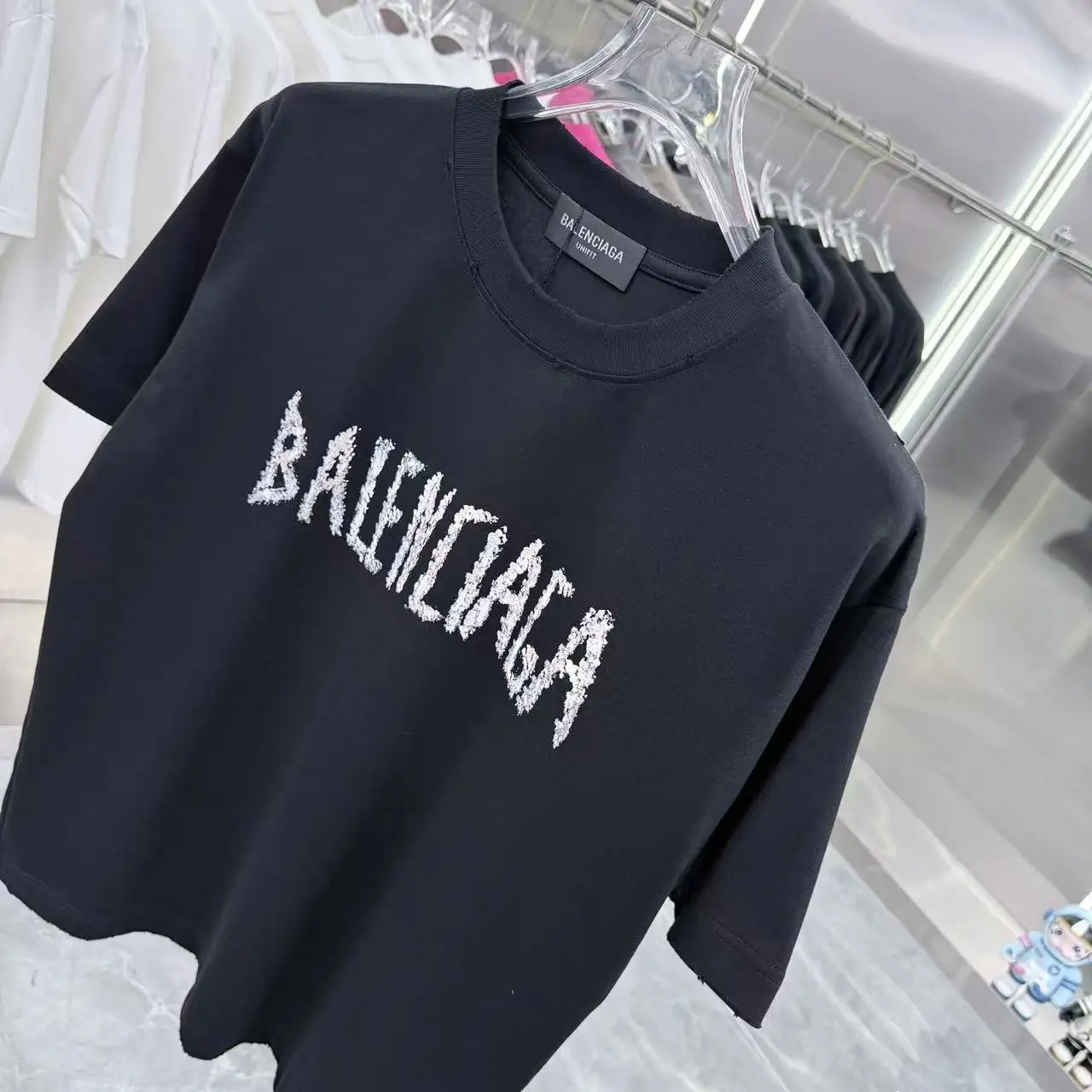 Distressed Logo-Print Cotton T-Shirt D15013927 — view 4