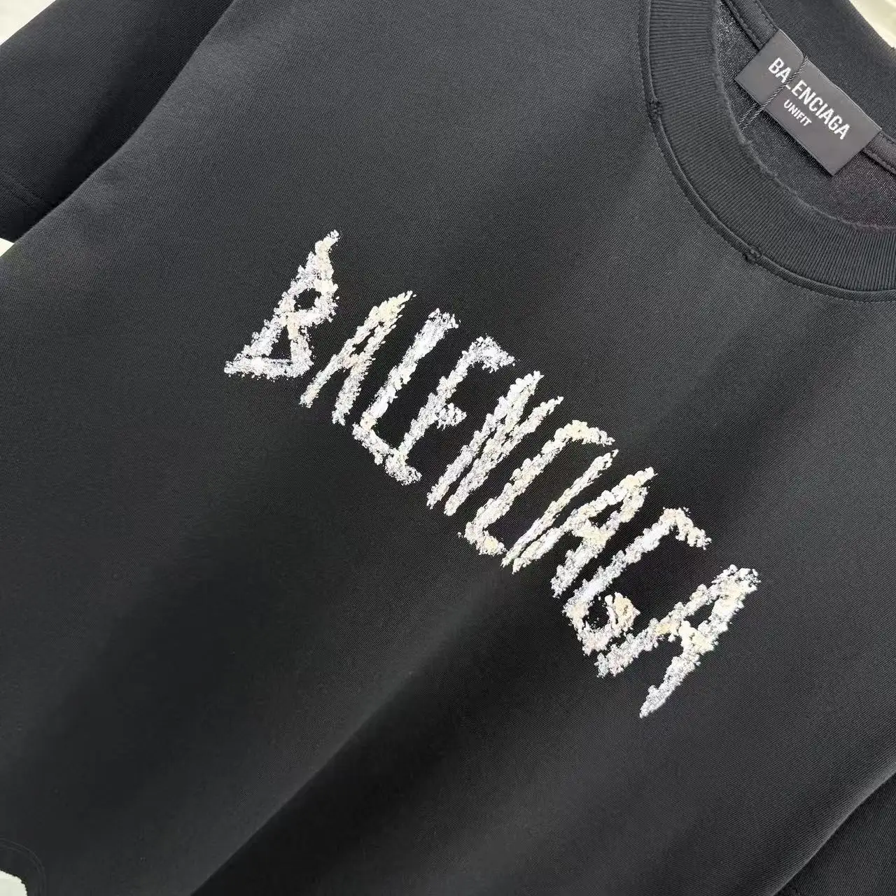 Distressed Logo-Print Cotton T-Shirt D15013927 — view 5