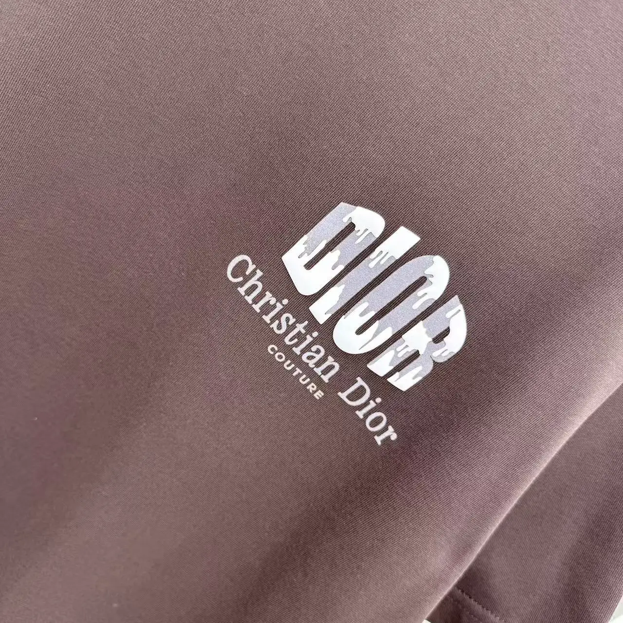 Logo Flocked Cotton T-Shirt D15013931 — view 6