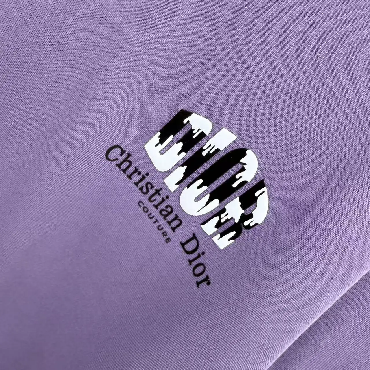 Logo Flocked Cotton T-Shirt D15013930 — view 6