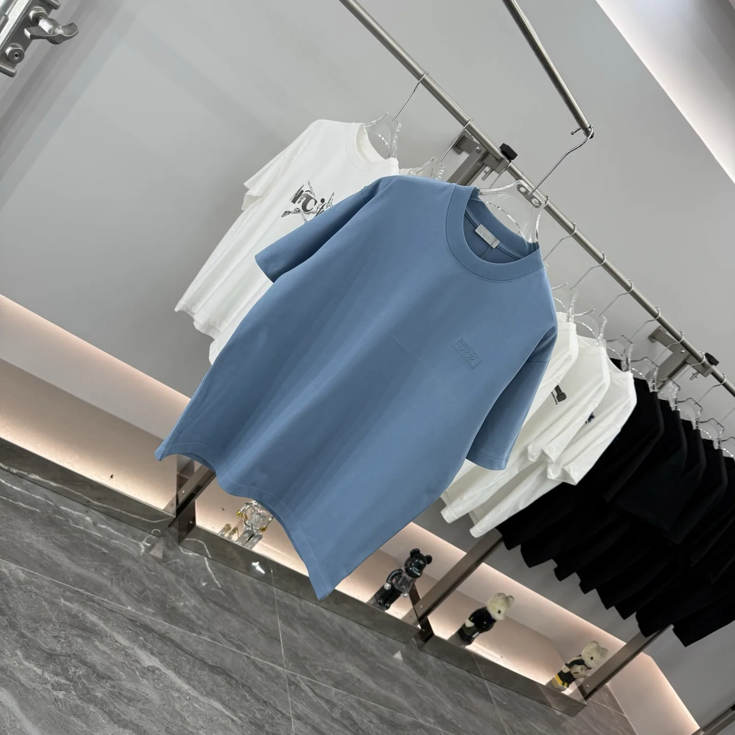 Logo-Embroidered Cotton-Jersey T-Shirt D15013852 — view 2