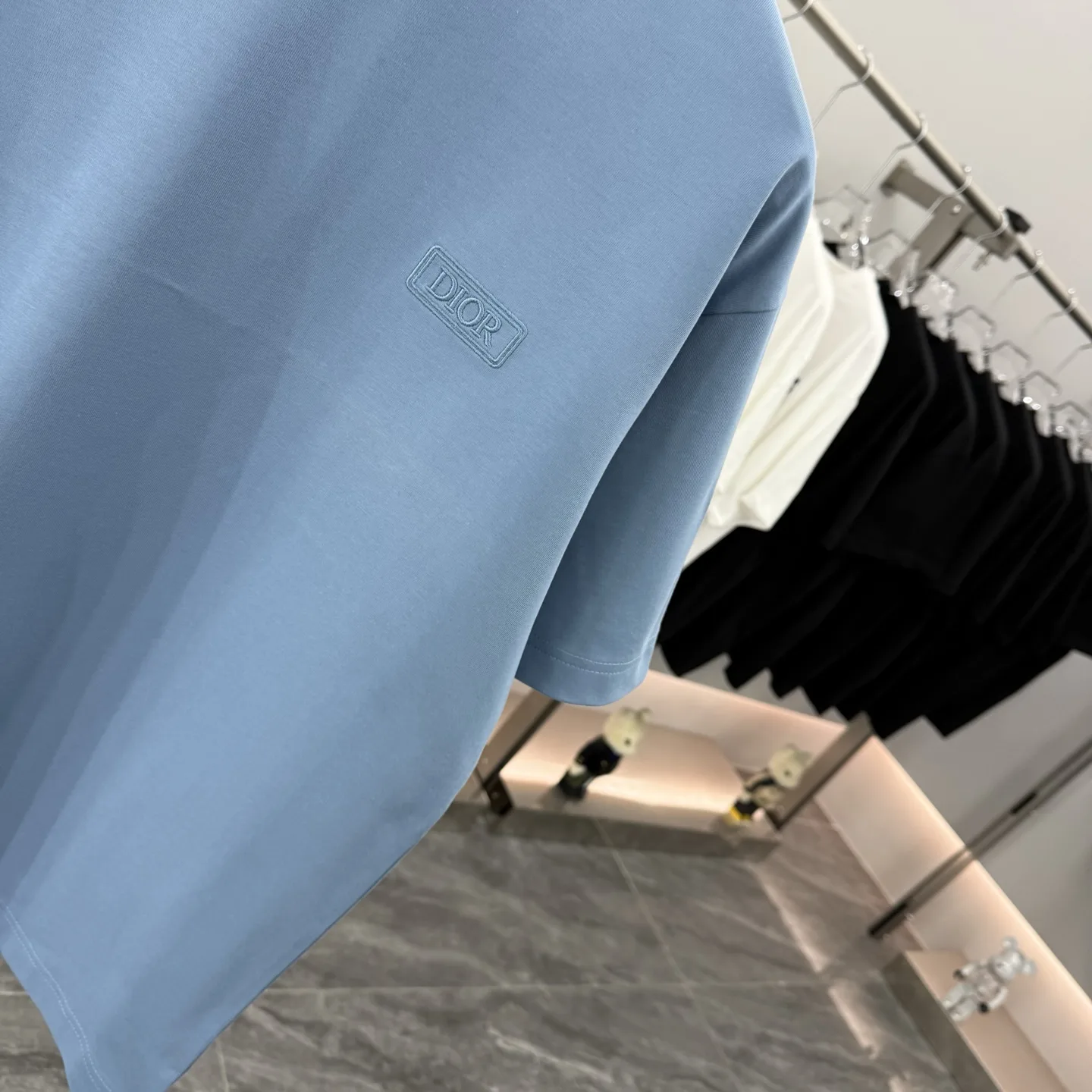 Logo-Embroidered Cotton-Jersey T-Shirt D15013852 — view 5