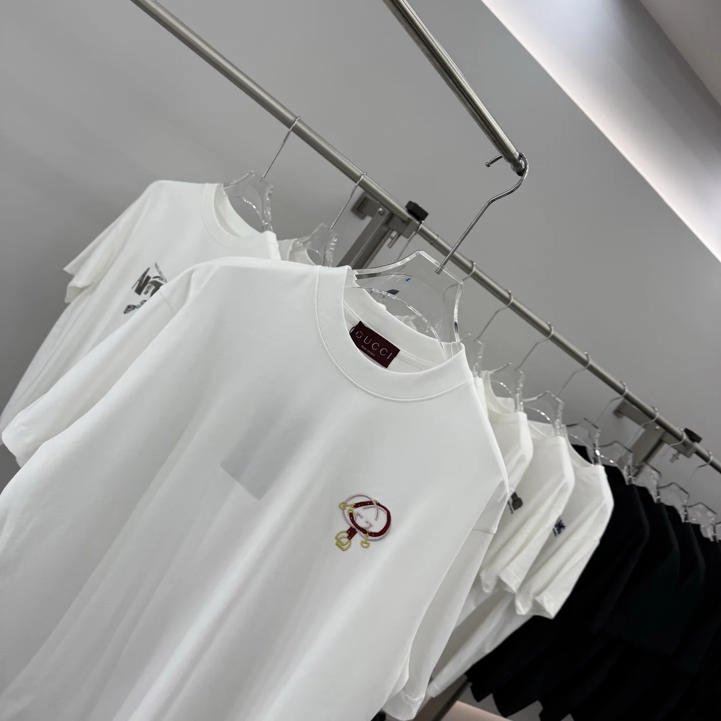 Embroidered Logo Cotton T-Shirt D15013856 — view 3