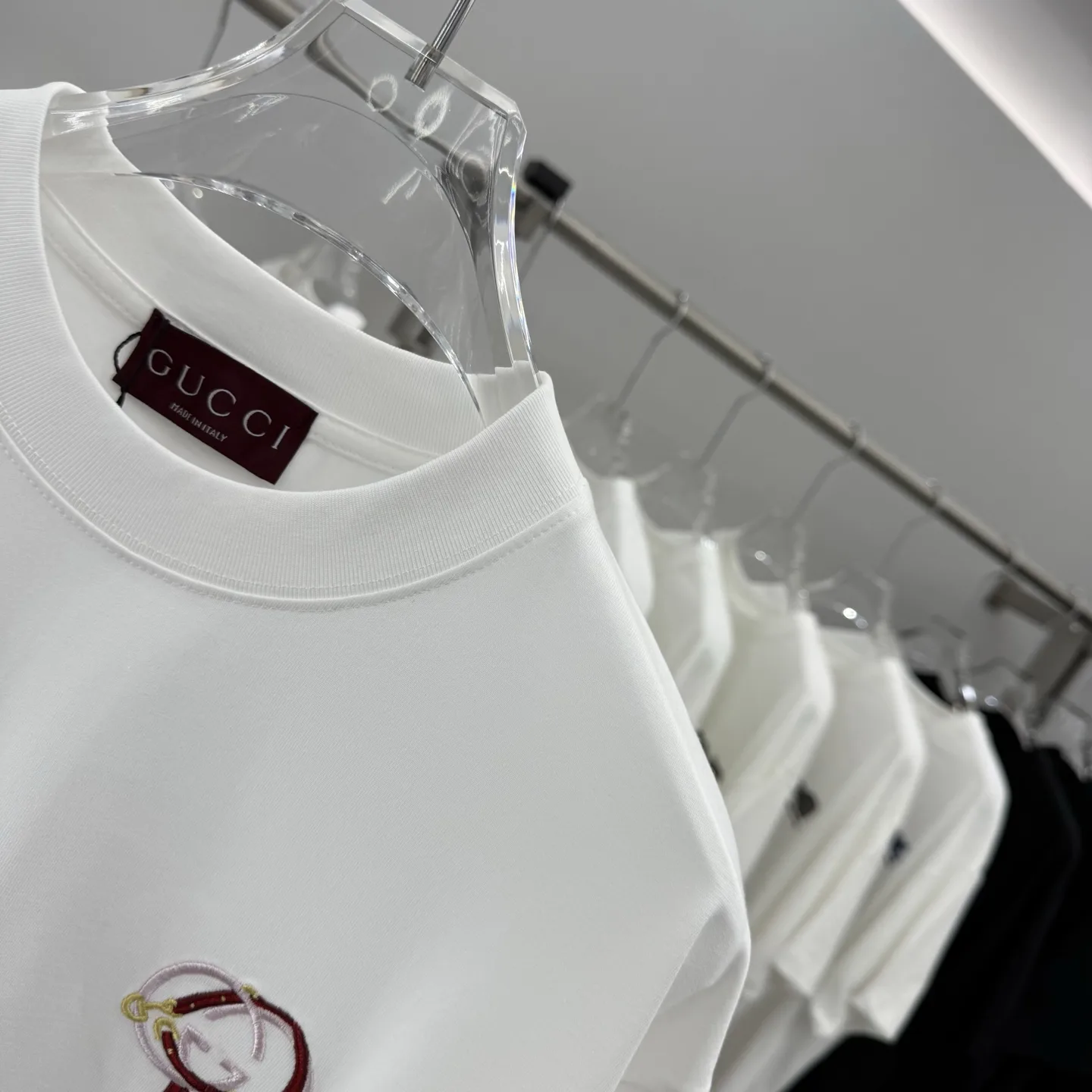 Embroidered Logo Cotton T-Shirt D15013856 — view 4