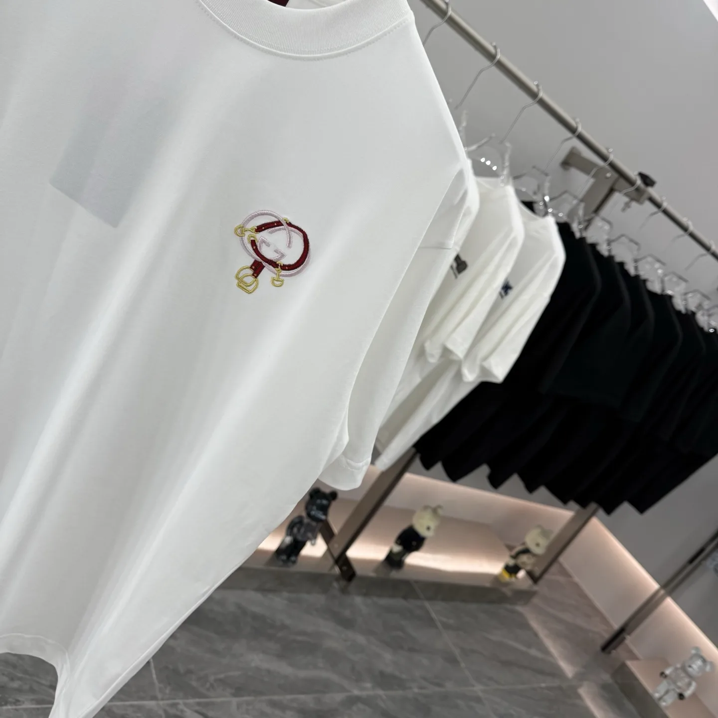 Embroidered Logo Cotton T-Shirt D15013856 — view 5