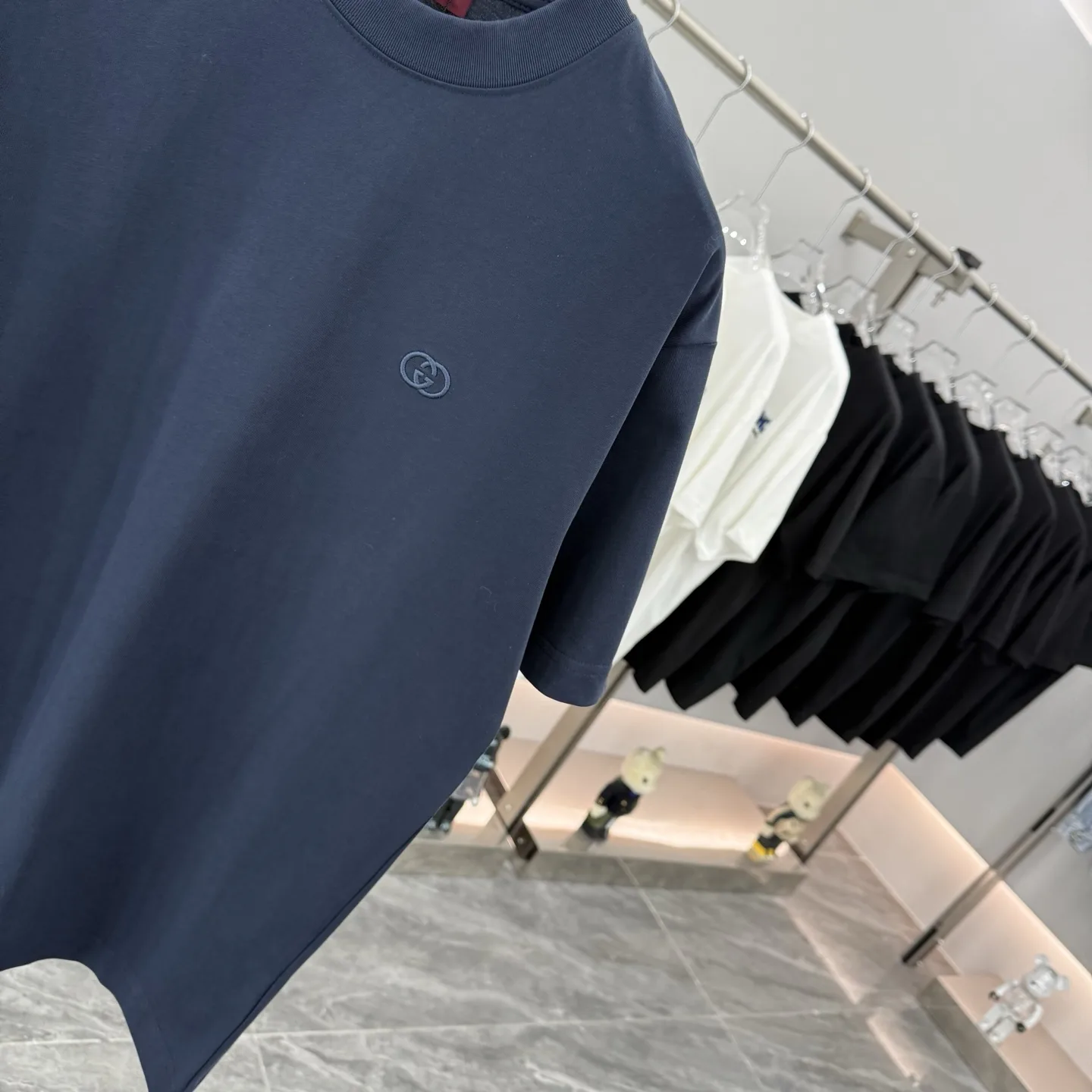 Embroidered Logo Cotton T-Shirt D15013882 — view 5