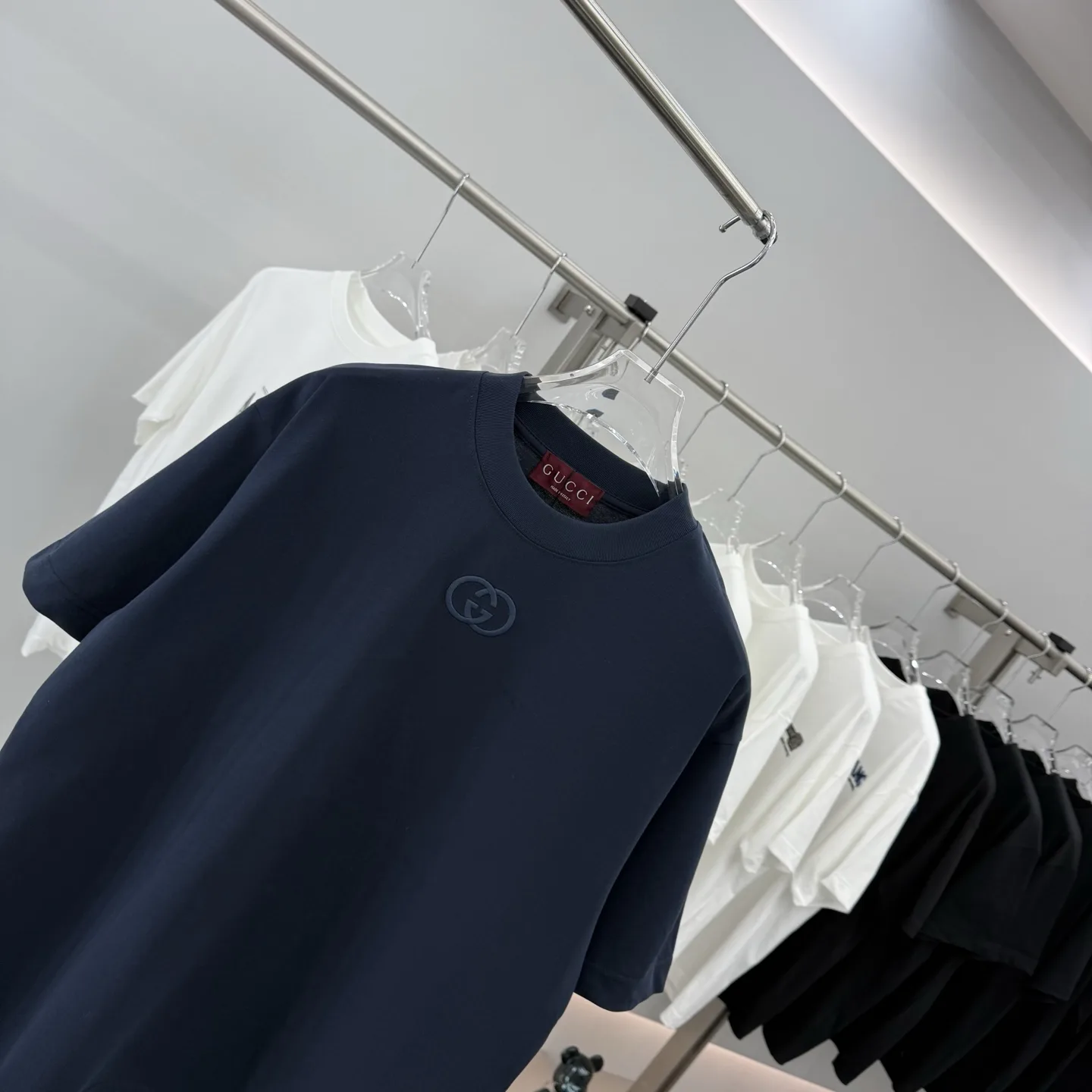Embroidered Logo Cotton-Jersey T-Shirt D15013886 — view 3