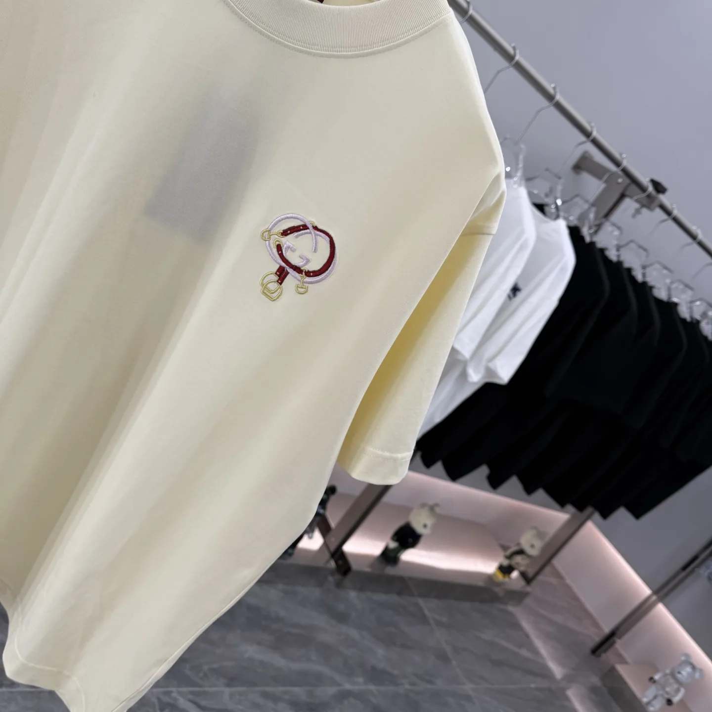 Embroidered Logo Cotton T-Shirt D15013857 — view 5