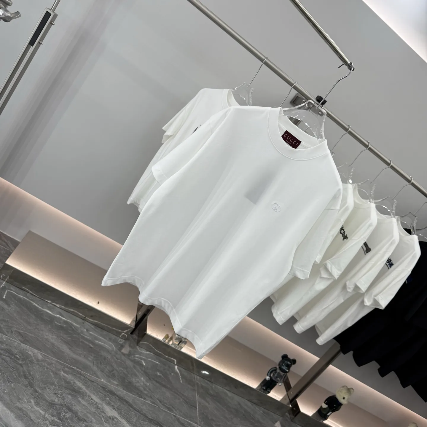 Embroidered Logo Cotton-Jersey T-Shirt D15013881 — view 2