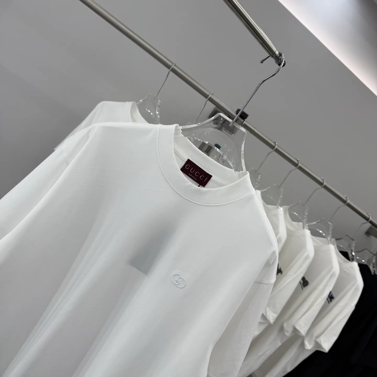 Embroidered Logo Cotton-Jersey T-Shirt D15013881 — view 3