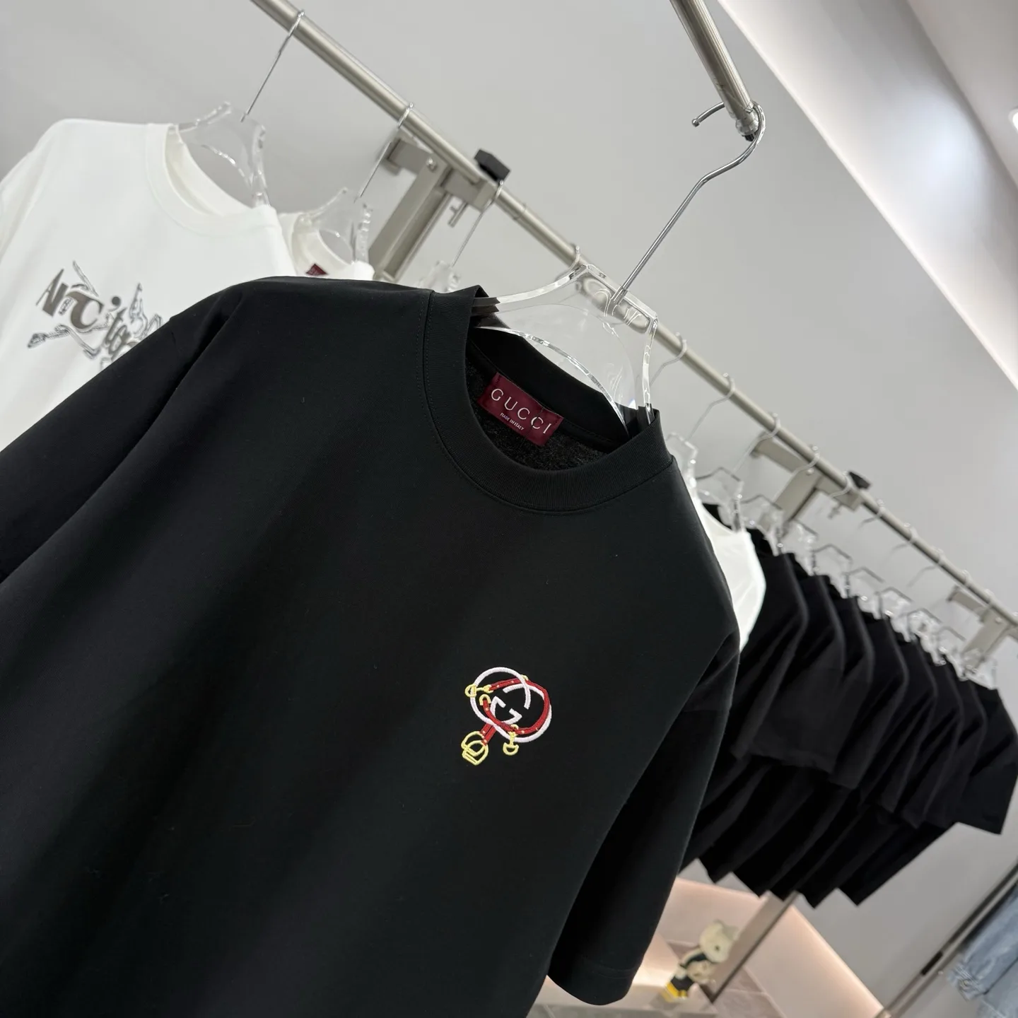 Embroidered Logo Cotton T-Shirt D15013858 — view 3