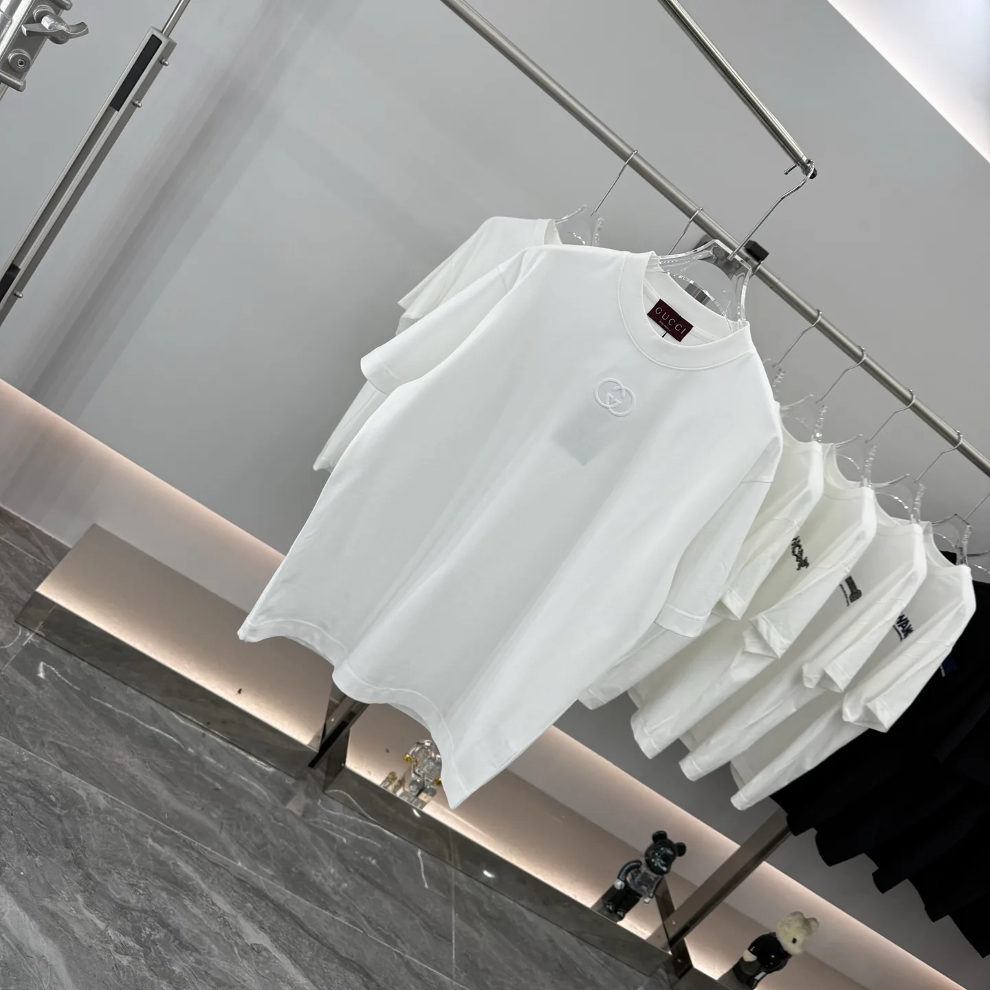 Embroidered Logo Cotton-Jersey T-Shirt D15013885 — view 2