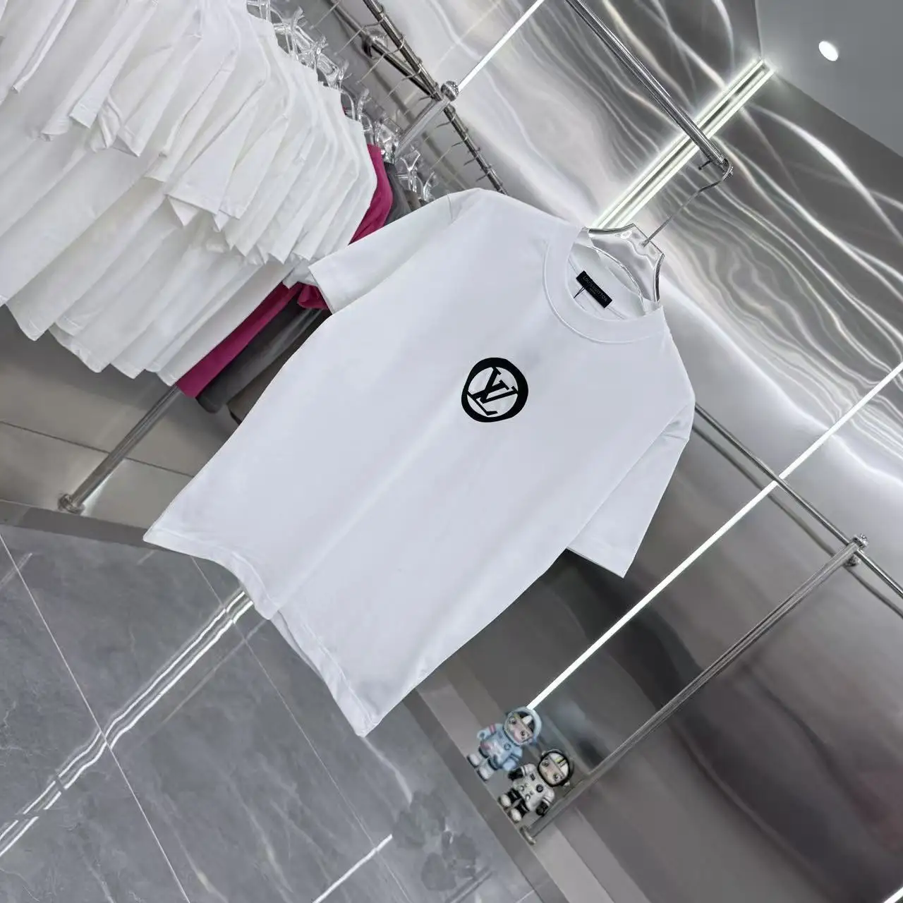Logo Silicone Patch Cotton T-Shirt D15013946 — view 2