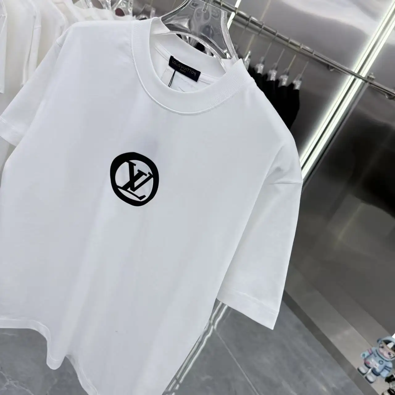 Logo Silicone Patch Cotton T-Shirt D15013946 — view 4