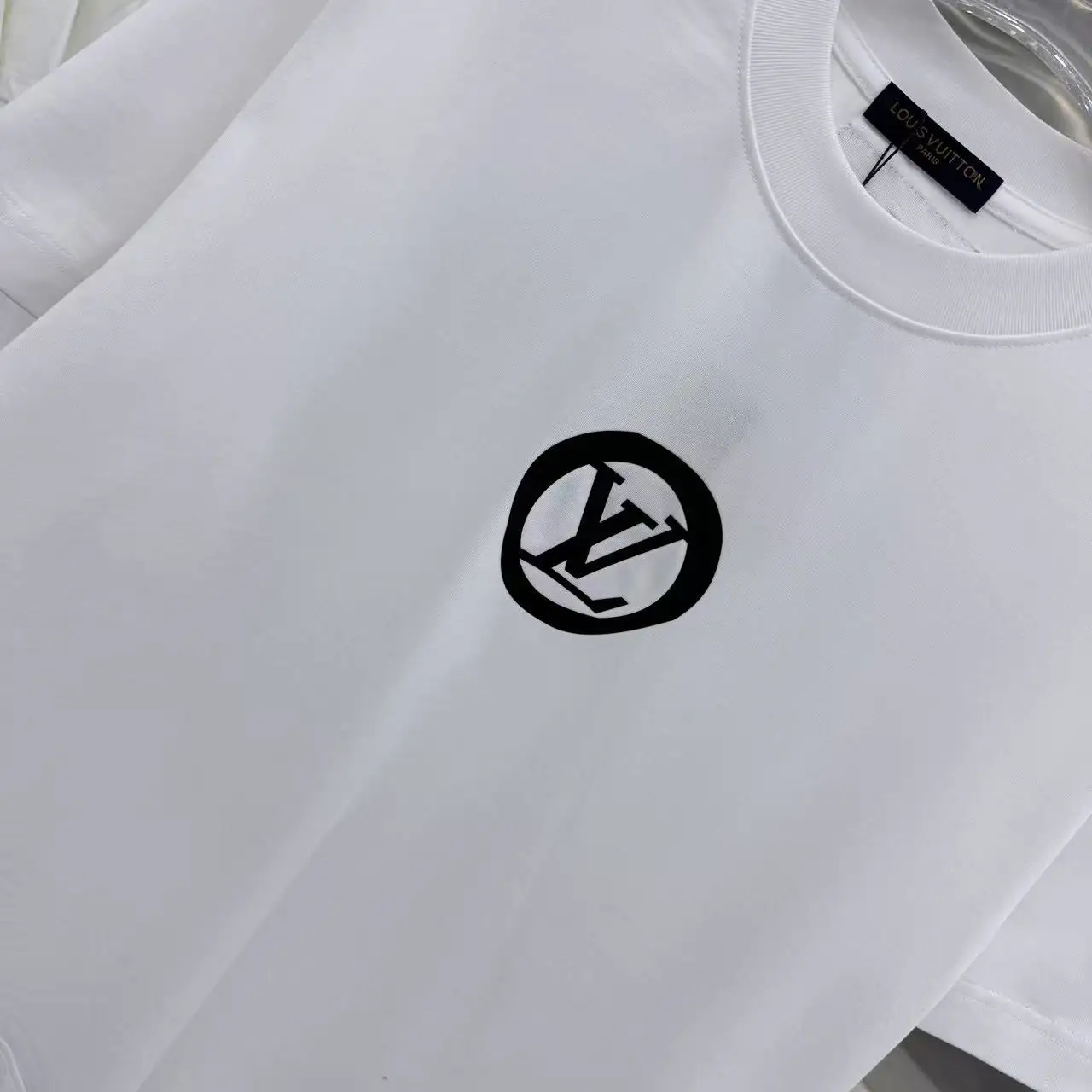 Logo Silicone Patch Cotton T-Shirt D15013946 — view 5