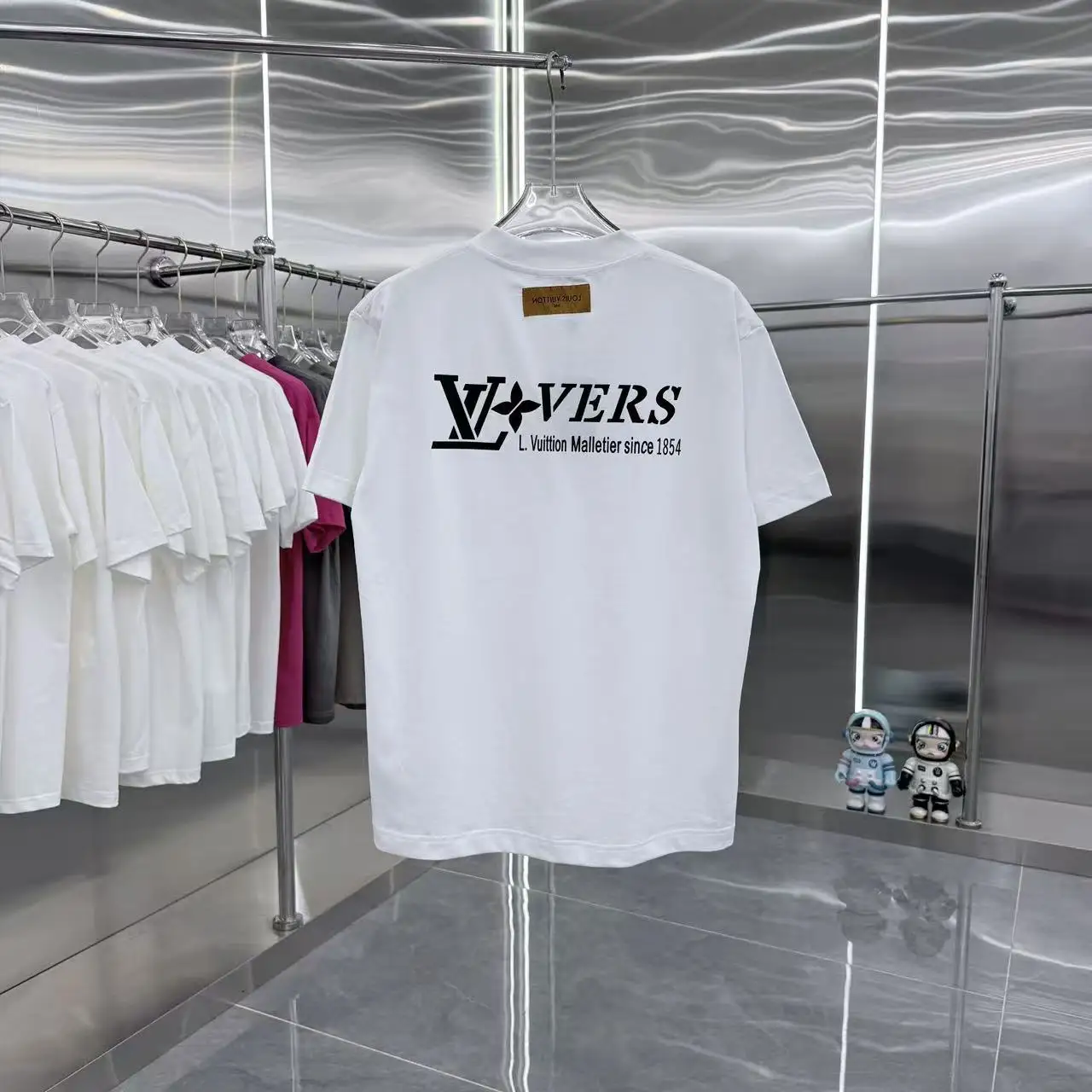 Logo Silicone Patch Cotton T-Shirt D15013946 — view 7