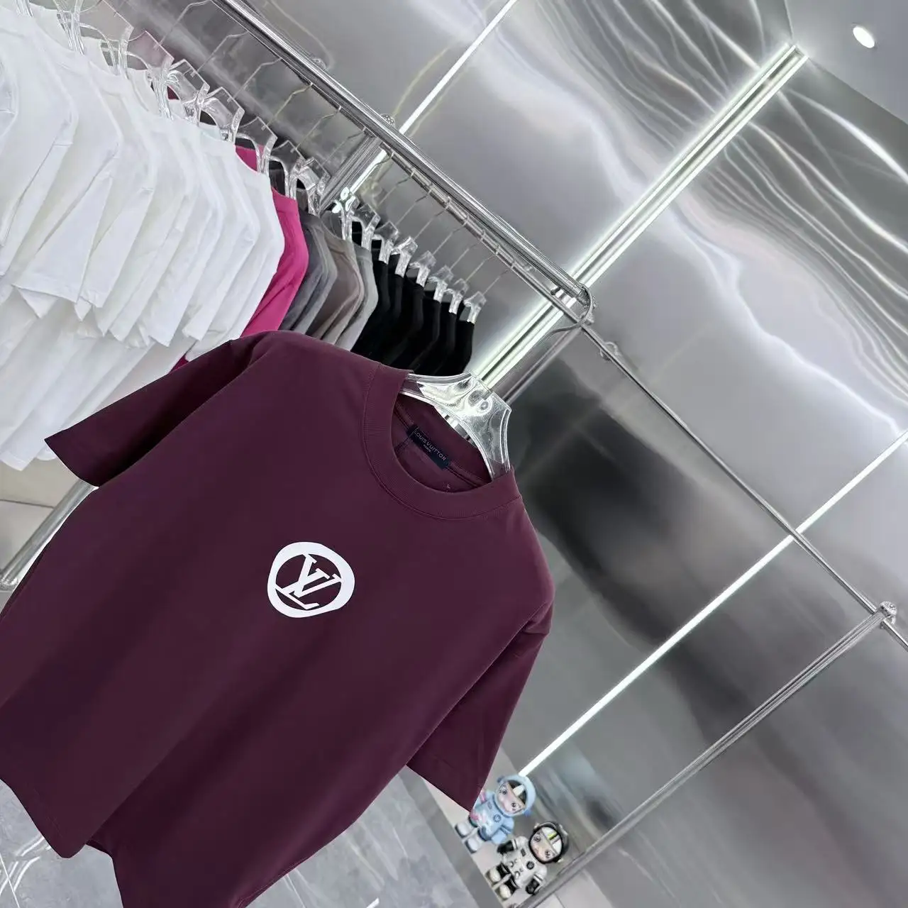 Logo Silicone Patch Cotton T-Shirt D15013944 — view 3