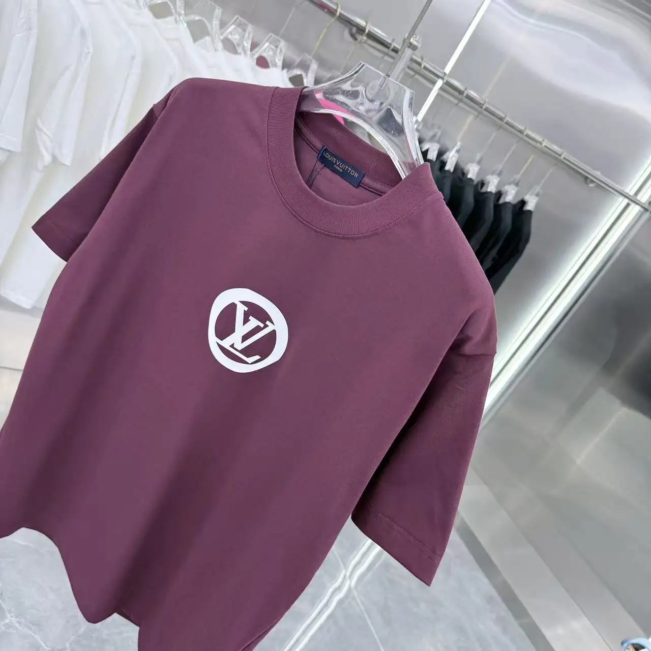 Logo Silicone Patch Cotton T-Shirt D15013944 — view 4
