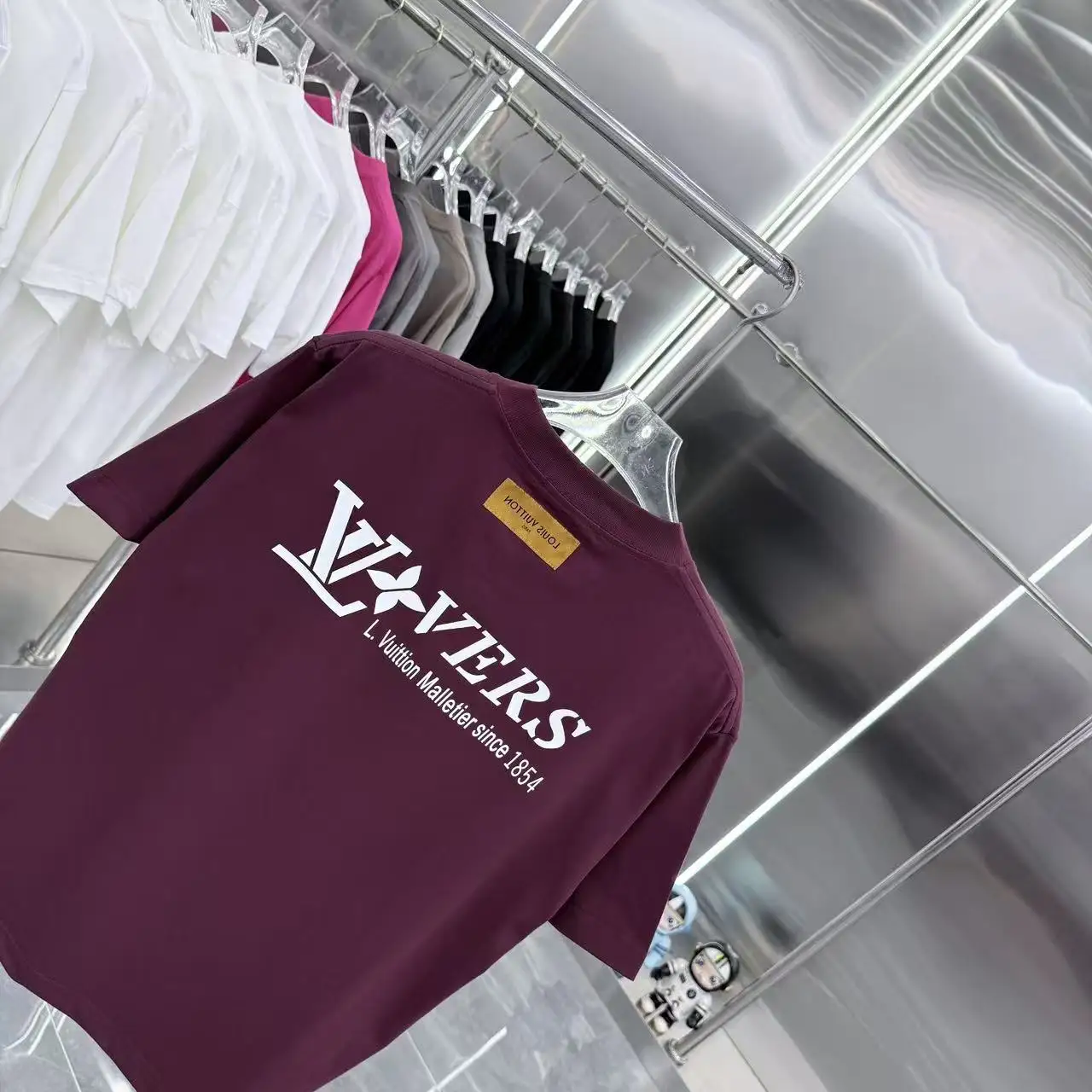 Logo Silicone Patch Cotton T-Shirt D15013944 — view 8
