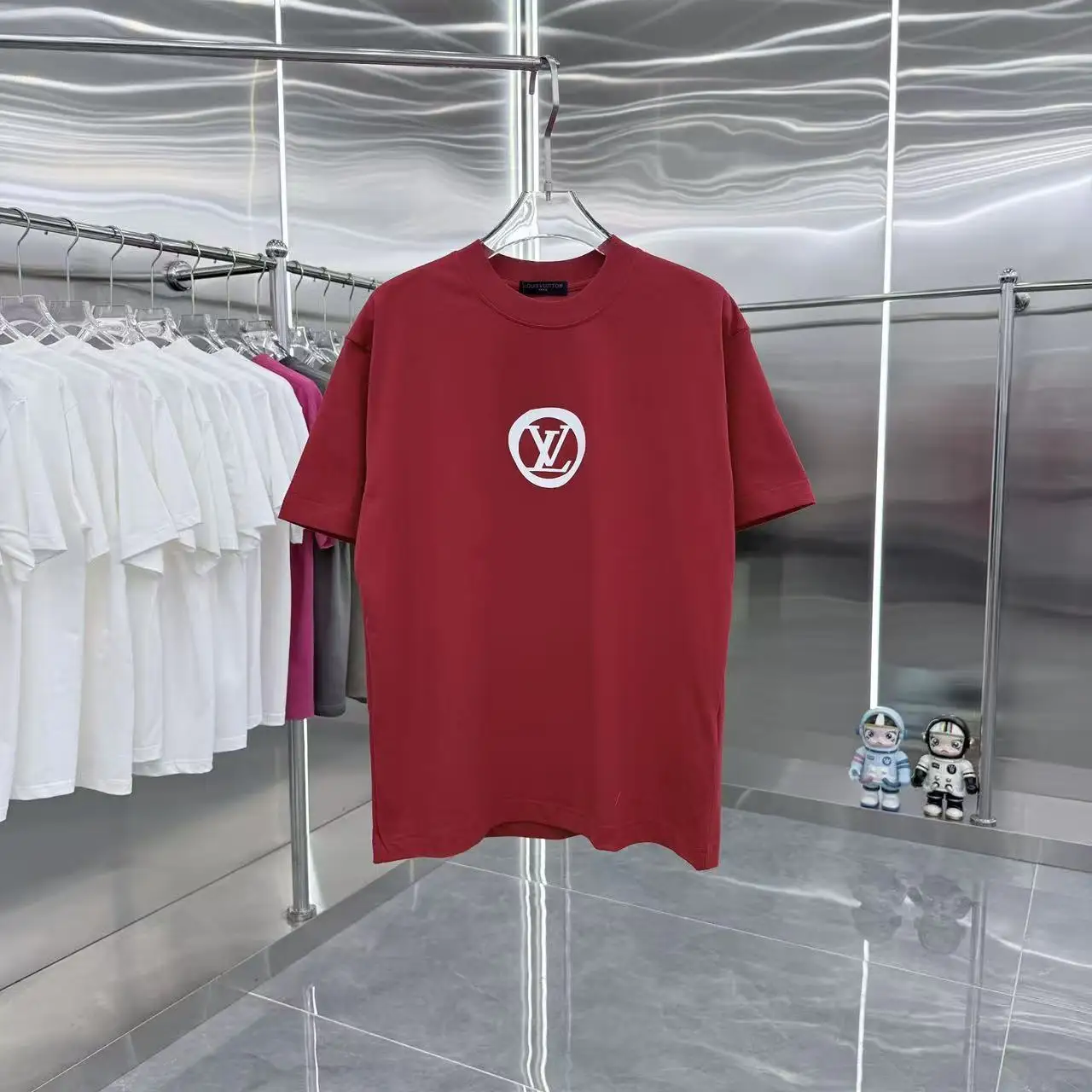 Logo Silicone Print Cotton T-Shirt D15013945
