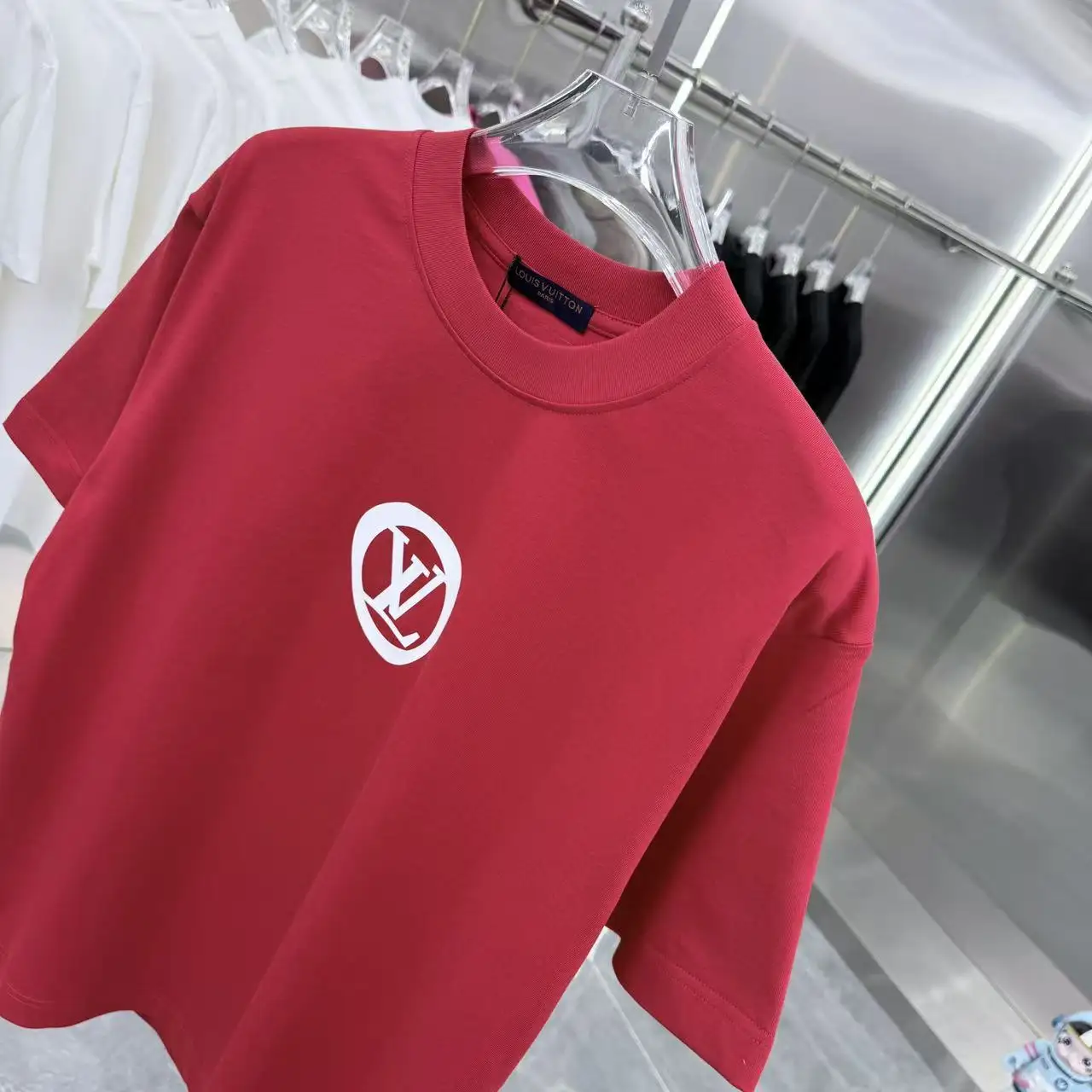 Logo Silicone Print Cotton T-Shirt D15013945 — view 4