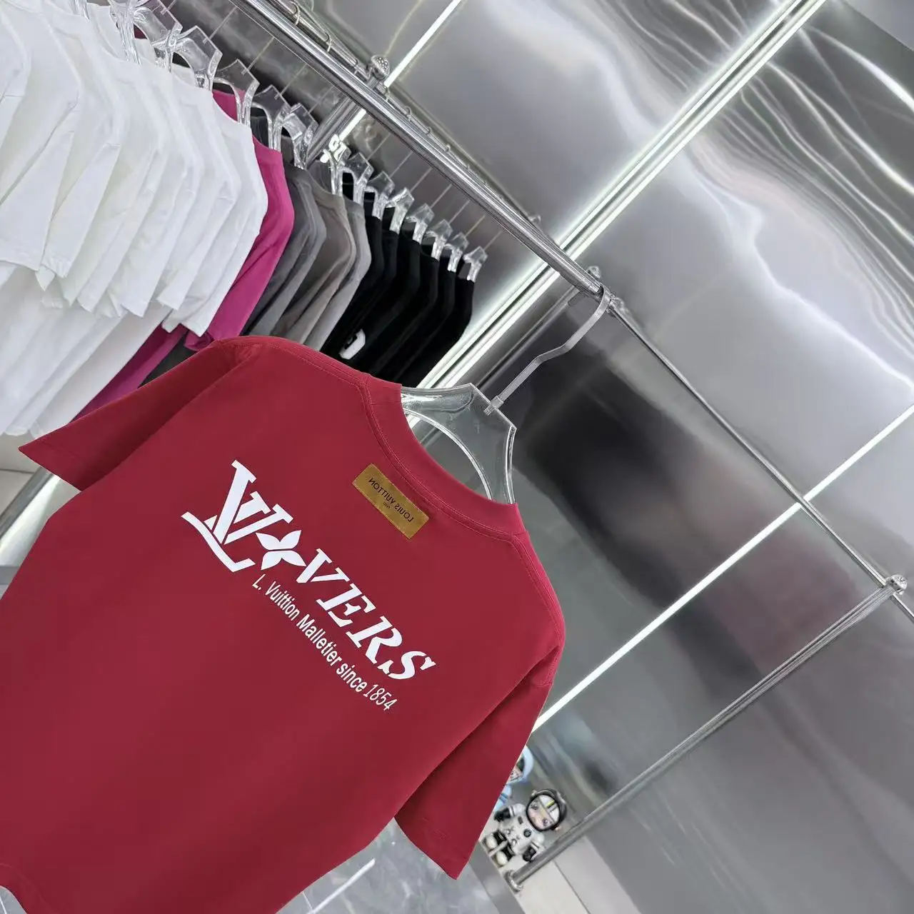 Logo Silicone Print Cotton T-Shirt D15013945 — view 8