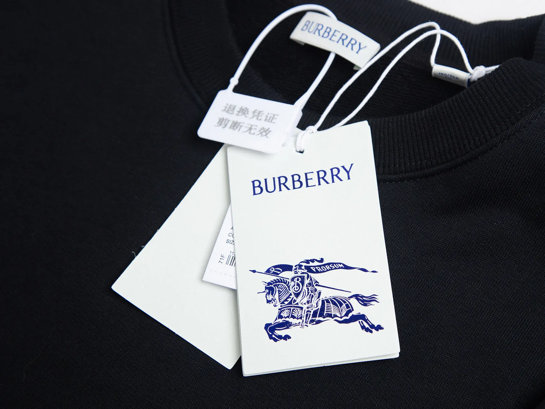 Check-Trimmed Embroidered Cotton Sweatshirt D15016095 — view 7