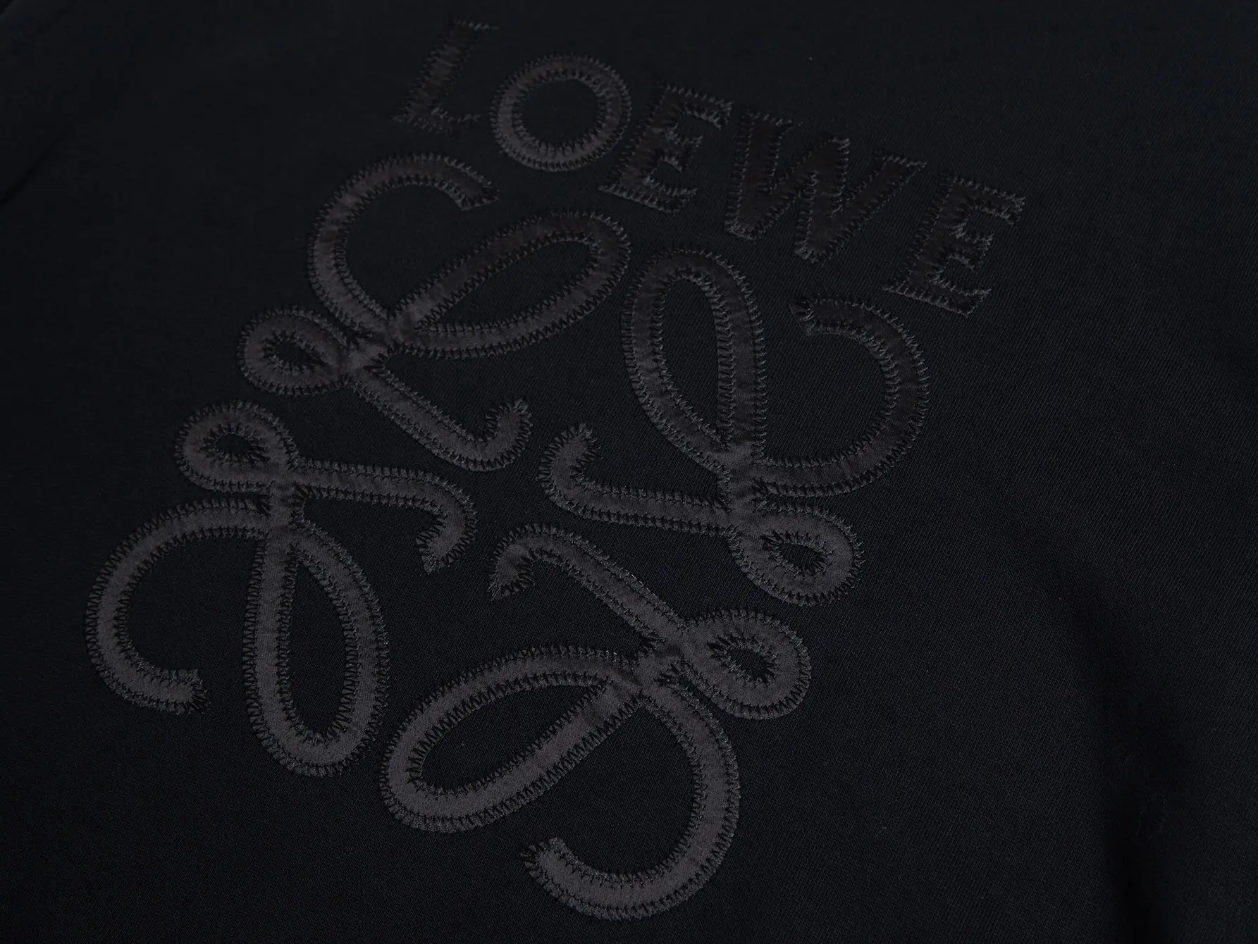 Anagram Embroidered Cotton-Jersey Sweatshirt D15016094 — view 3