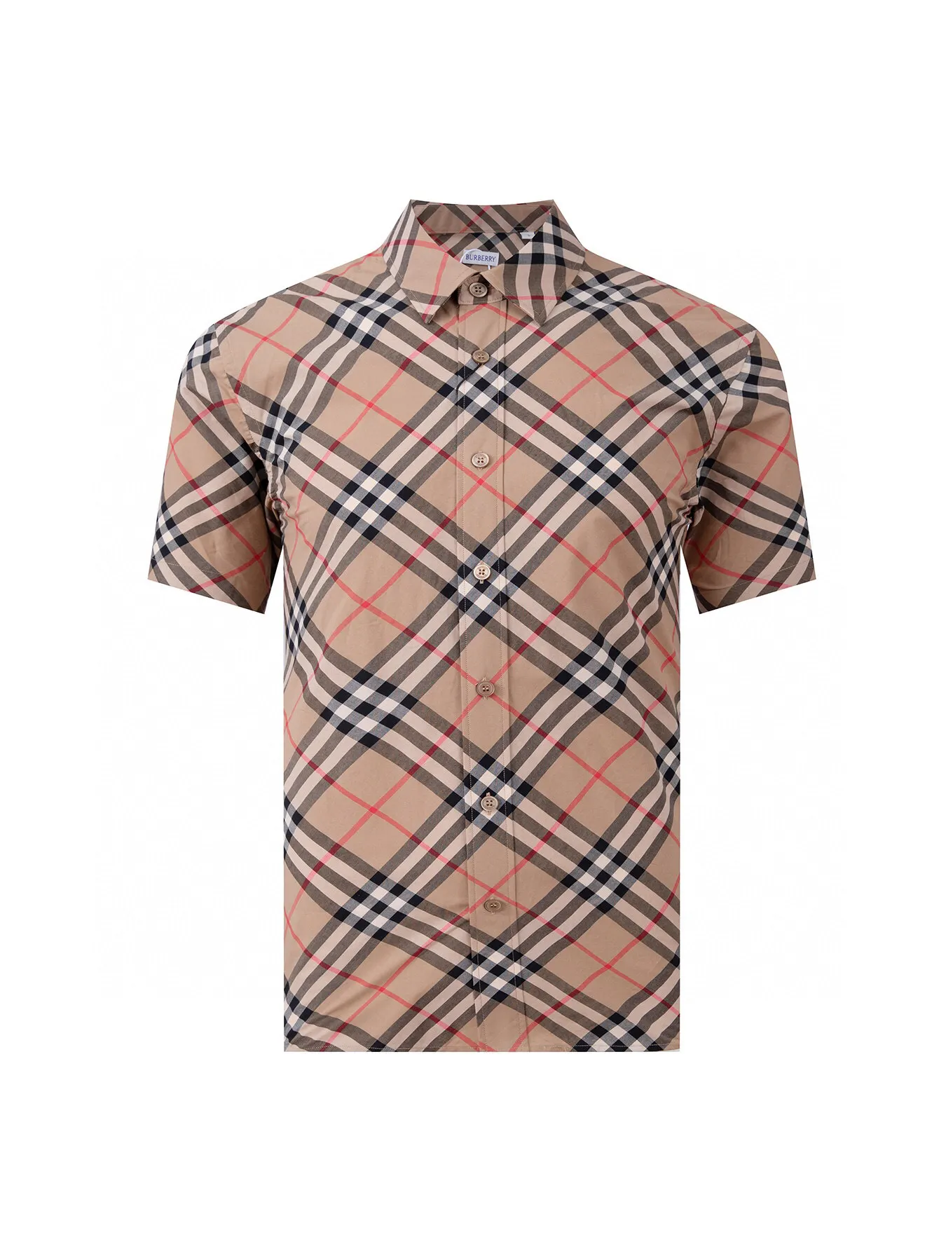Diagonal Check Short-Sleeve Shirt D15015960