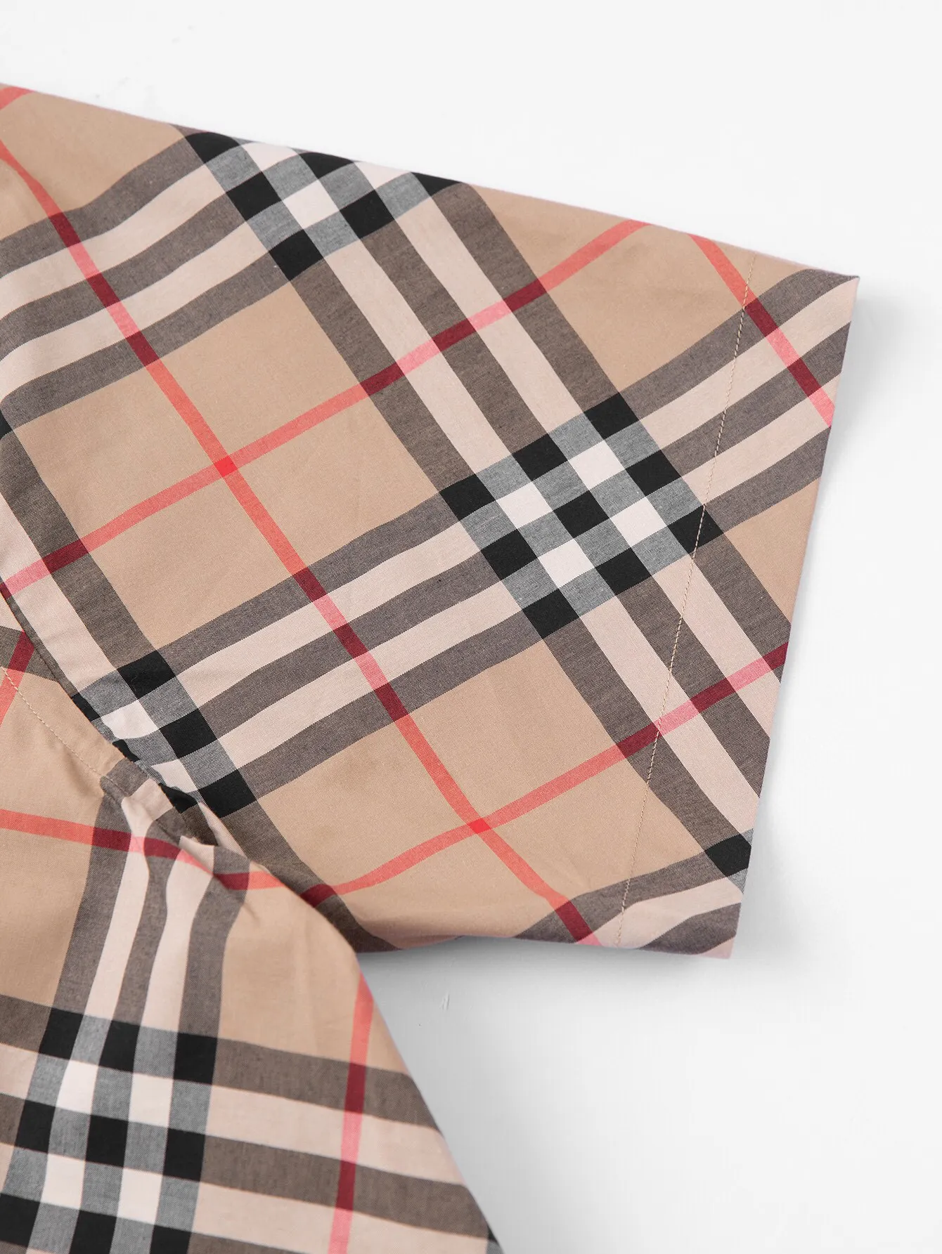 Diagonal Check Short-Sleeve Shirt D15015960 — view 9
