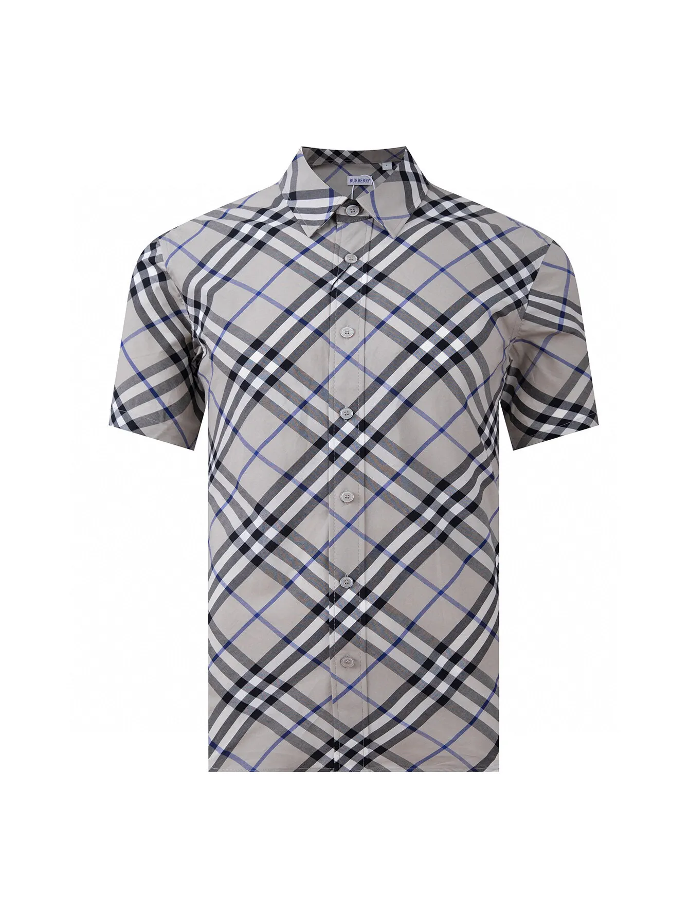 Diagonal Check Short-Sleeve Shirt D15015958