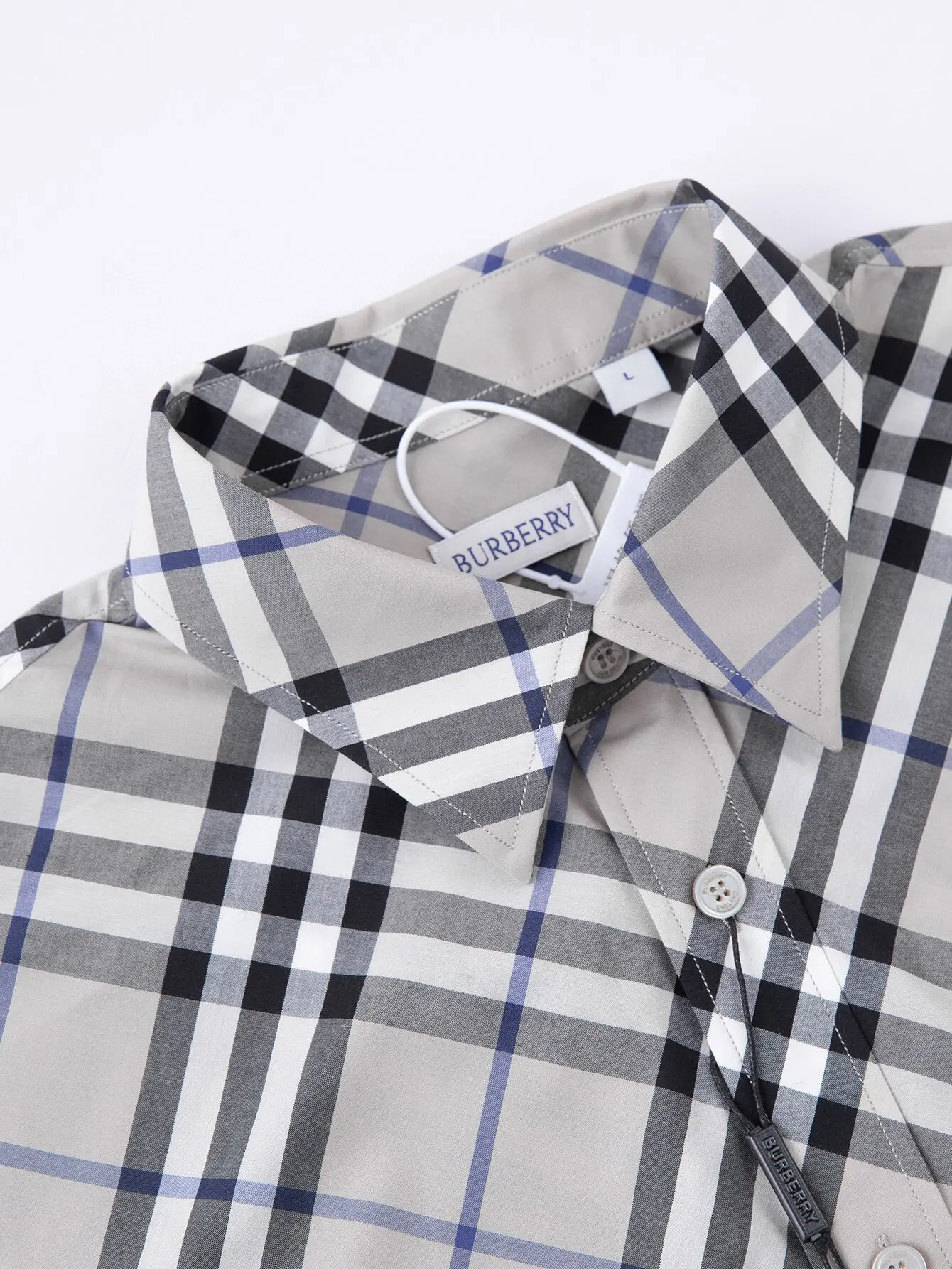 Diagonal Check Short-Sleeve Shirt D15015958 — view 3