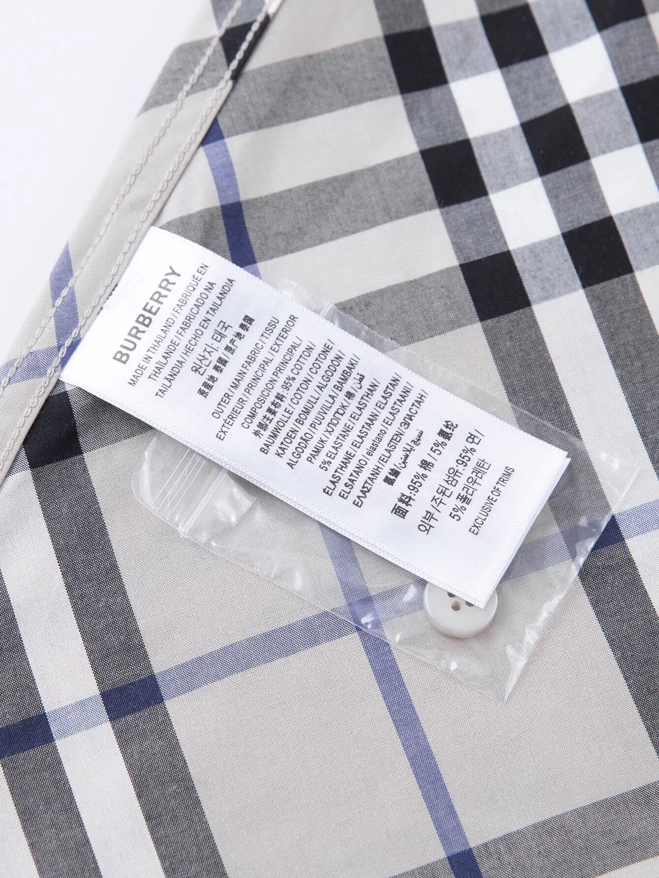 Diagonal Check Short-Sleeve Shirt D15015958 — view 9