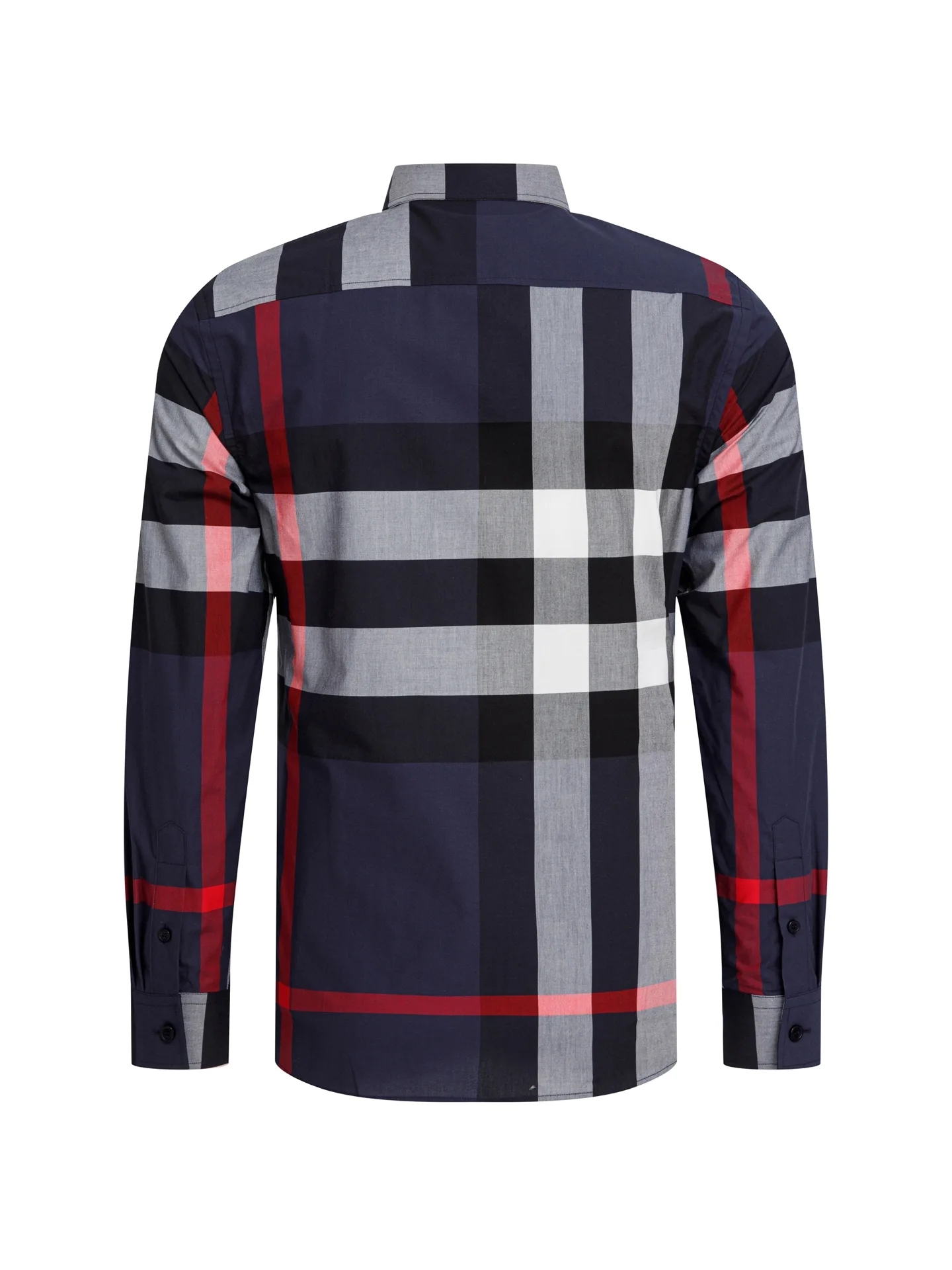 Check Cotton Poplin Long-Sleeved Shirt D15015963 — view 2