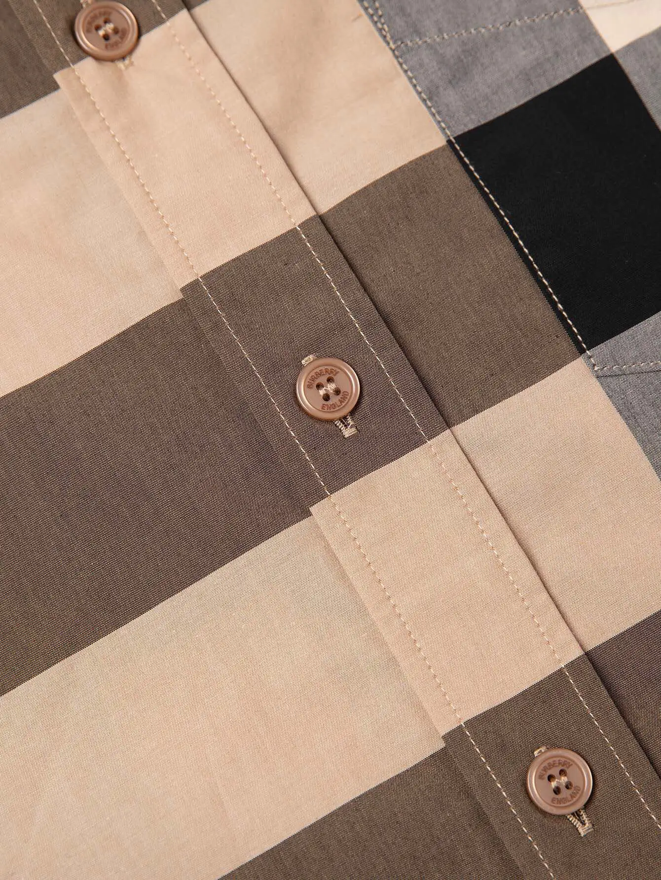 Giant Check Cotton Poplin Shirt D15015954 — view 4