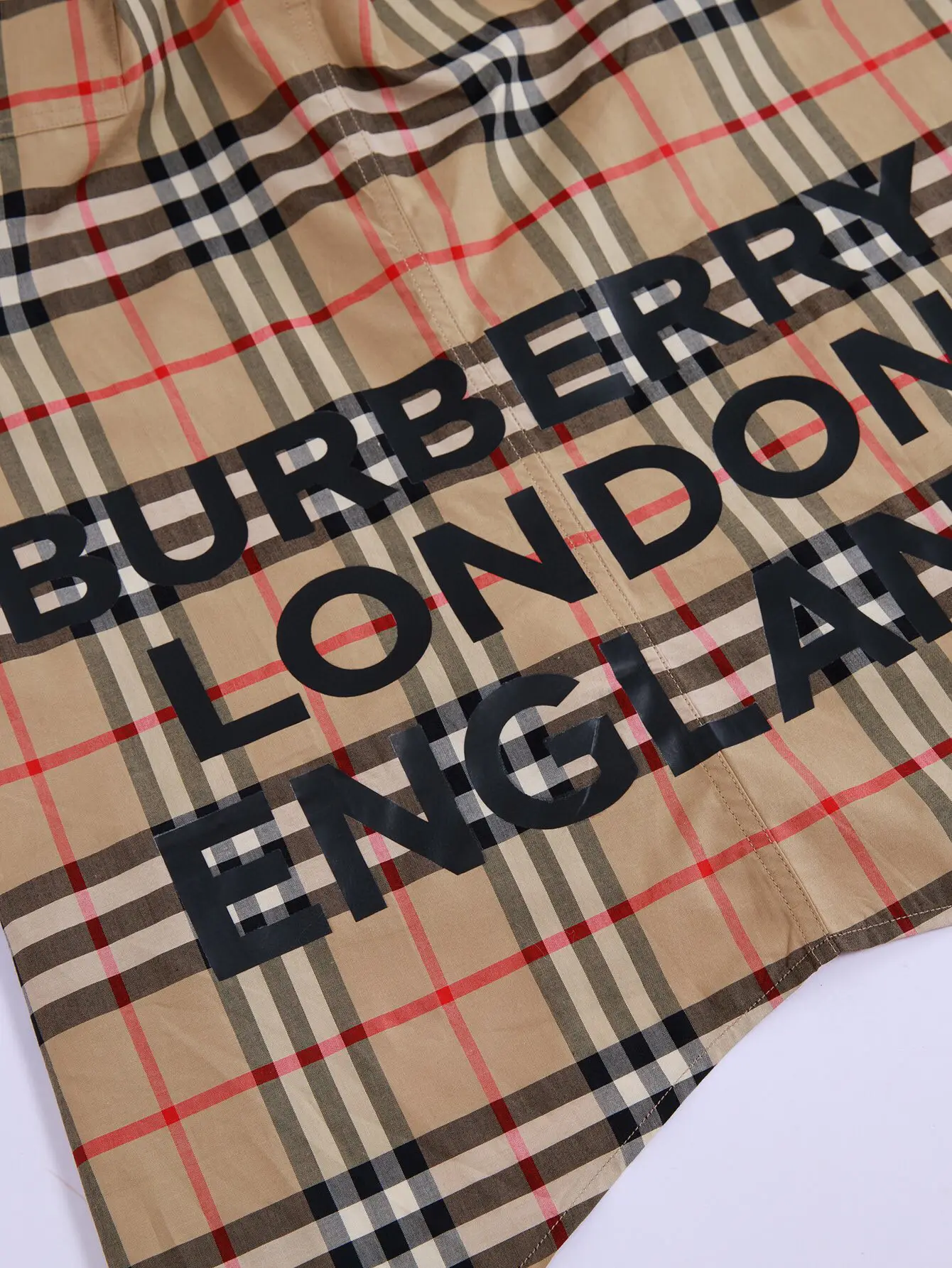 Logo Print Vintage Check Cotton Shirt D15015957 — view 6