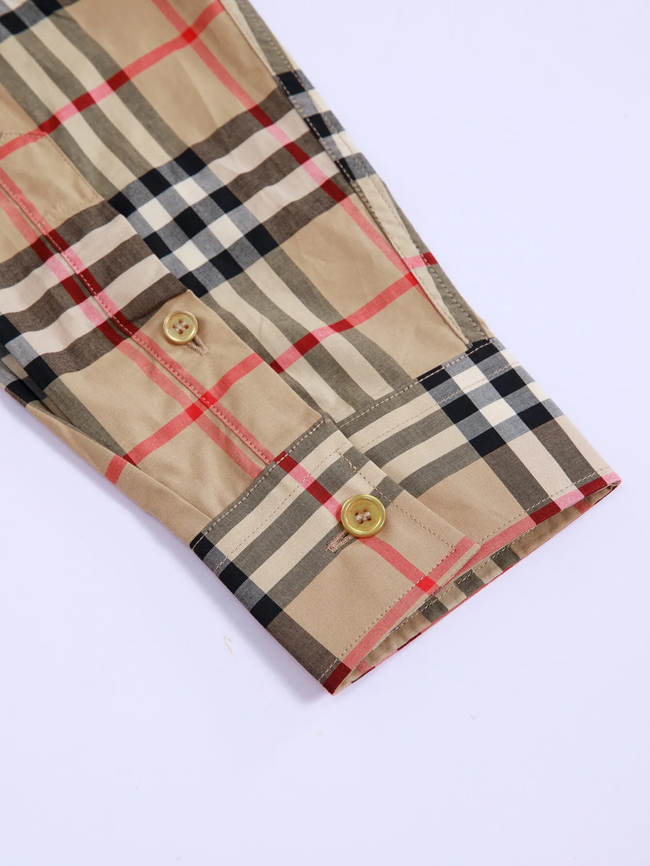 Logo Print Vintage Check Cotton Shirt D15015957 — view 7