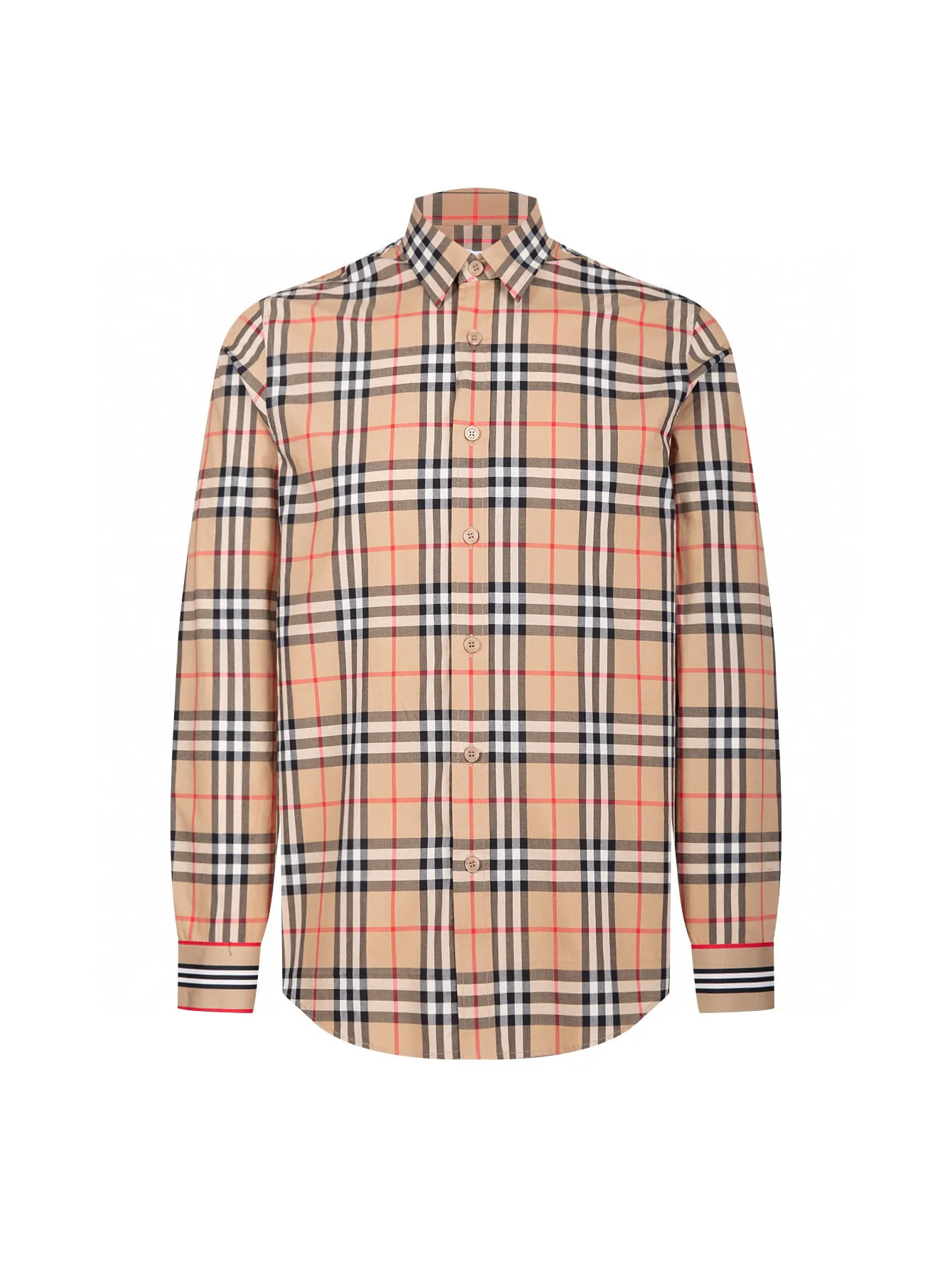 Check Cotton Poplin Shirt D15015956