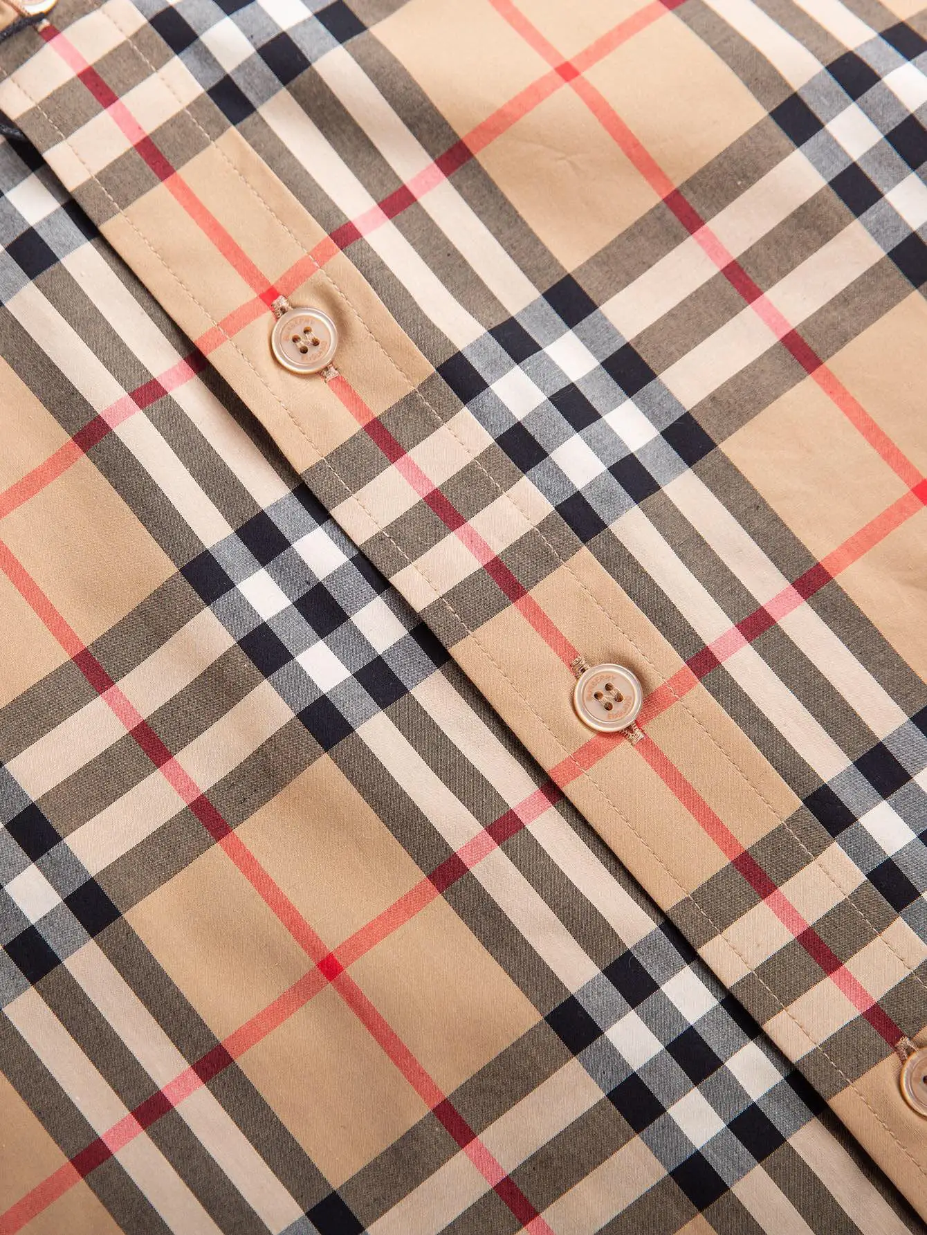 Check Cotton Poplin Shirt D15015956 — view 4