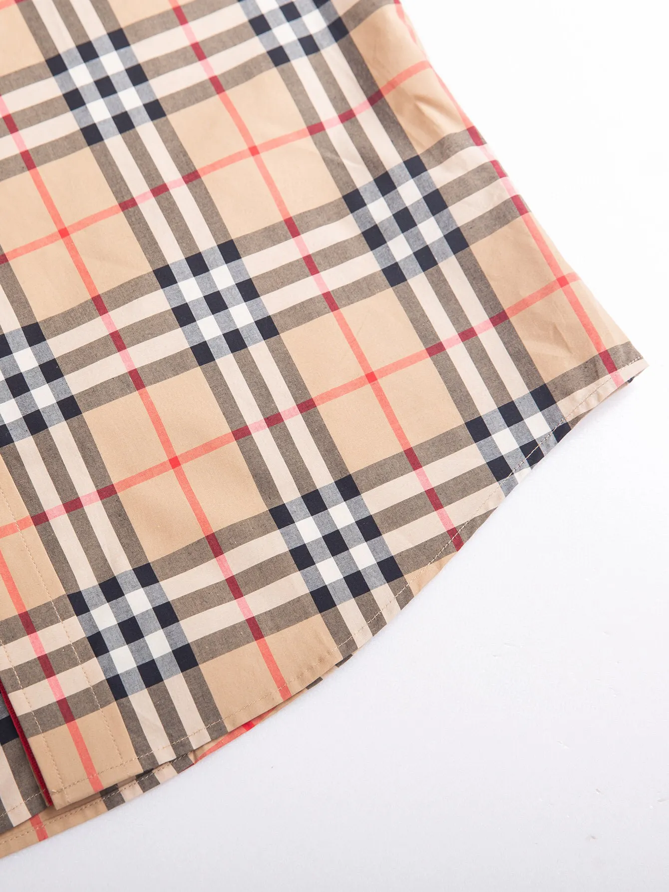 Check Cotton Poplin Shirt D15015956 — view 6