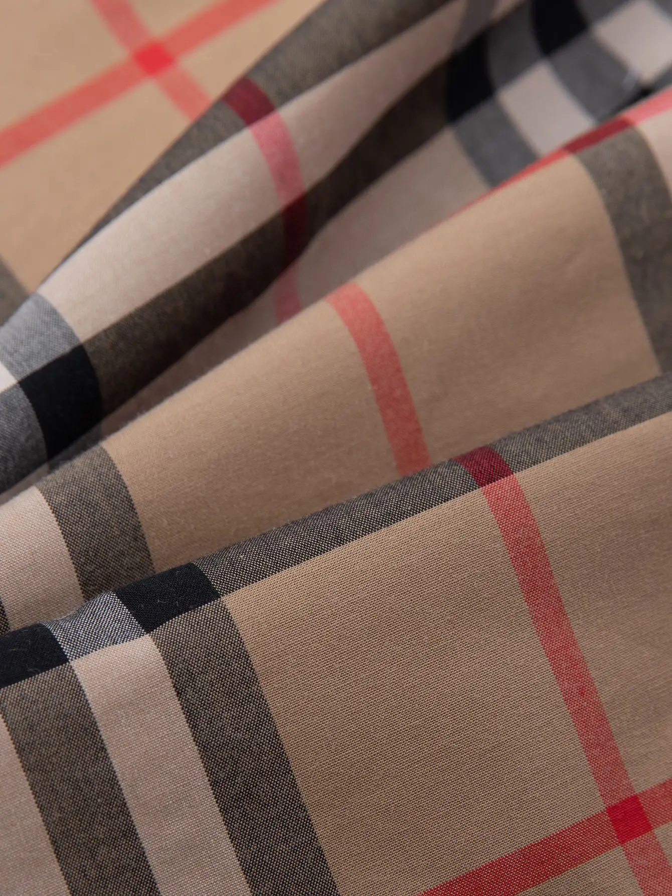Check Cotton Poplin Long-Sleeve Shirt D15015953 — view 10
