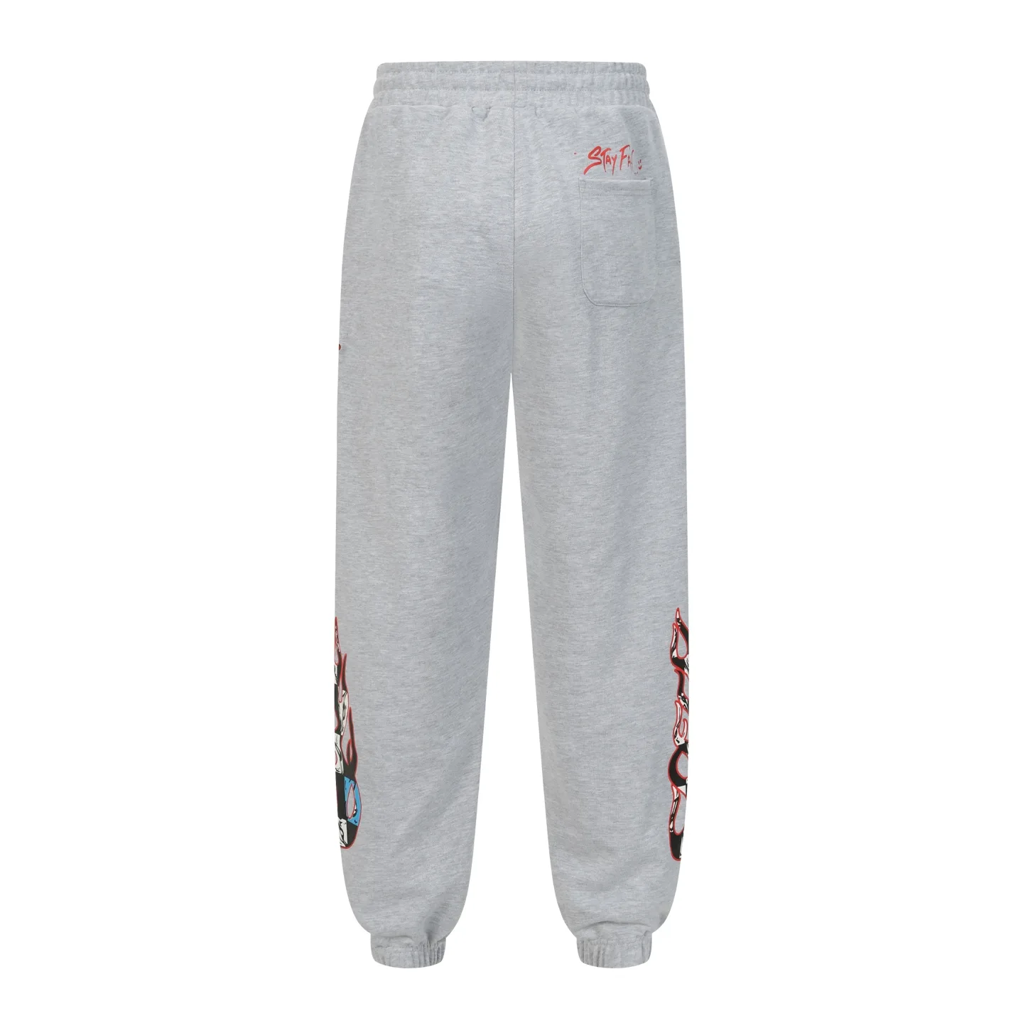 Flame Print Logo Cotton-Blend Sweatpants D15513583 — view 2