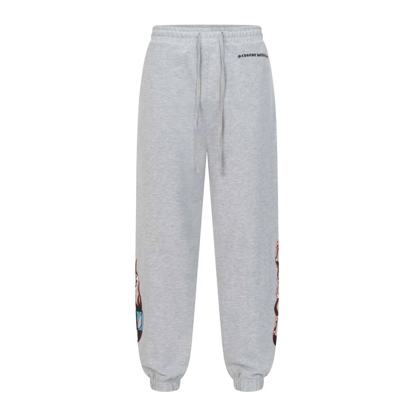Flame Print Logo Cotton-Blend Sweatpants D15513583 — view 3