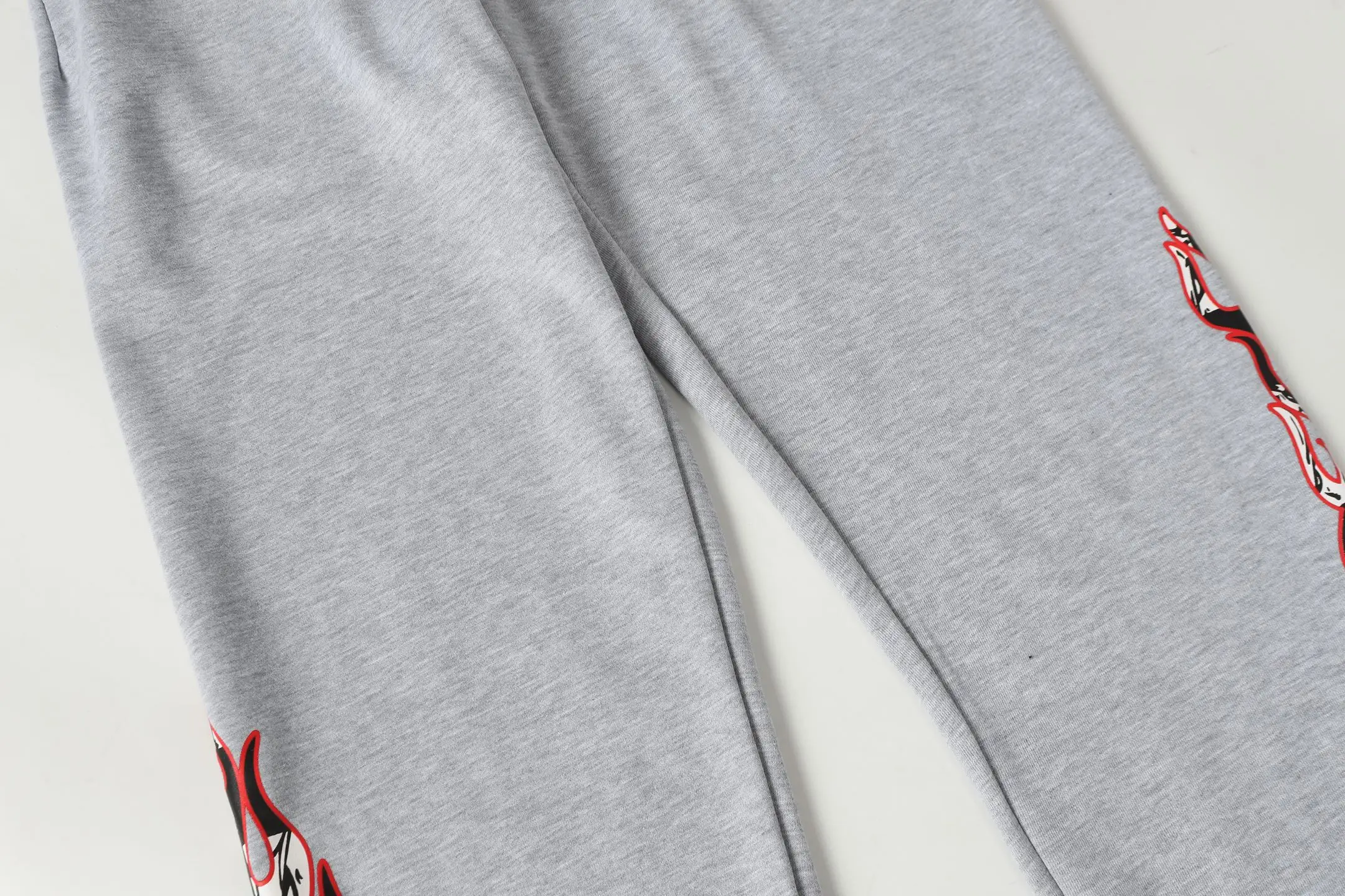 Flame Print Logo Cotton-Blend Sweatpants D15513583 — view 11