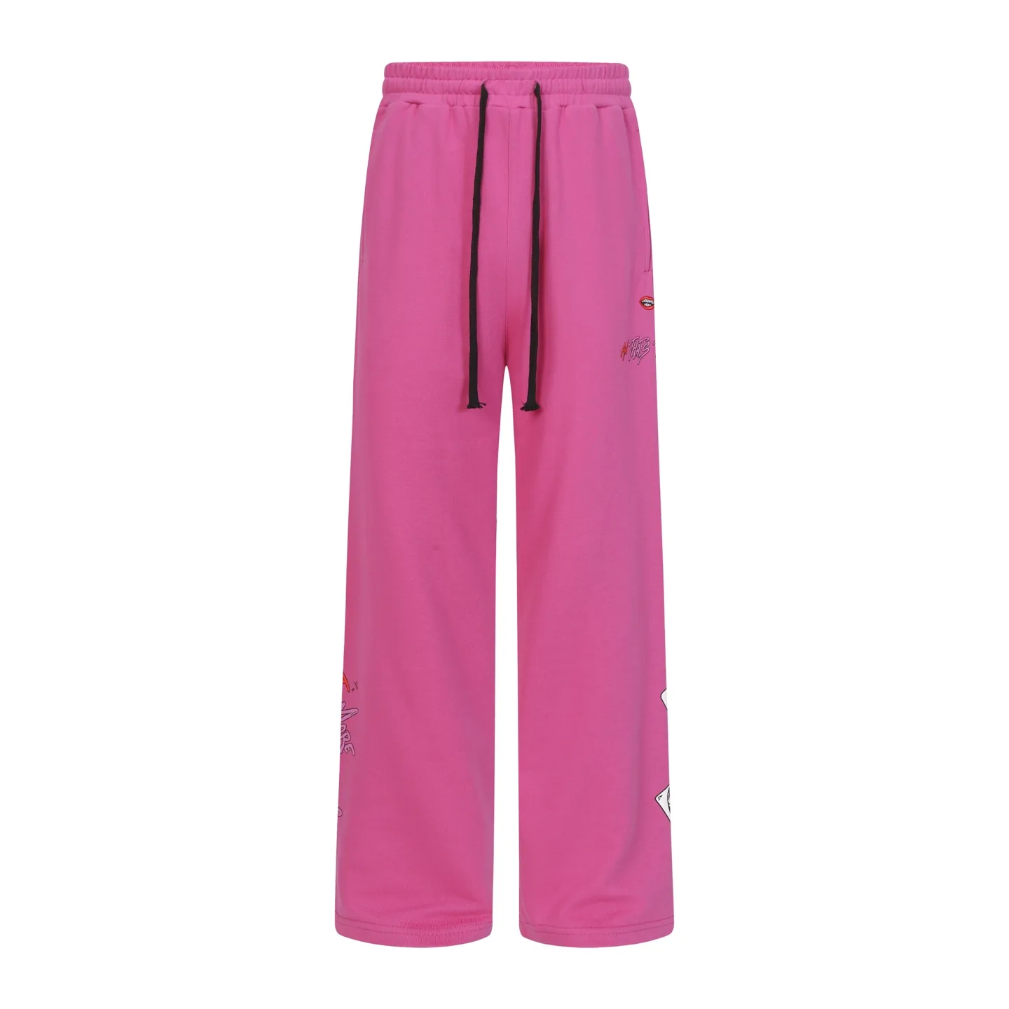 Graffiti Print Wide-Leg Sweatpants D15513536 — view 2