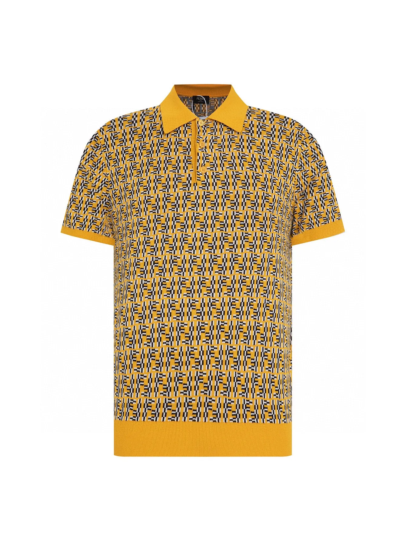 FF Monogram Jacquard Knit Polo Shirt D15515940