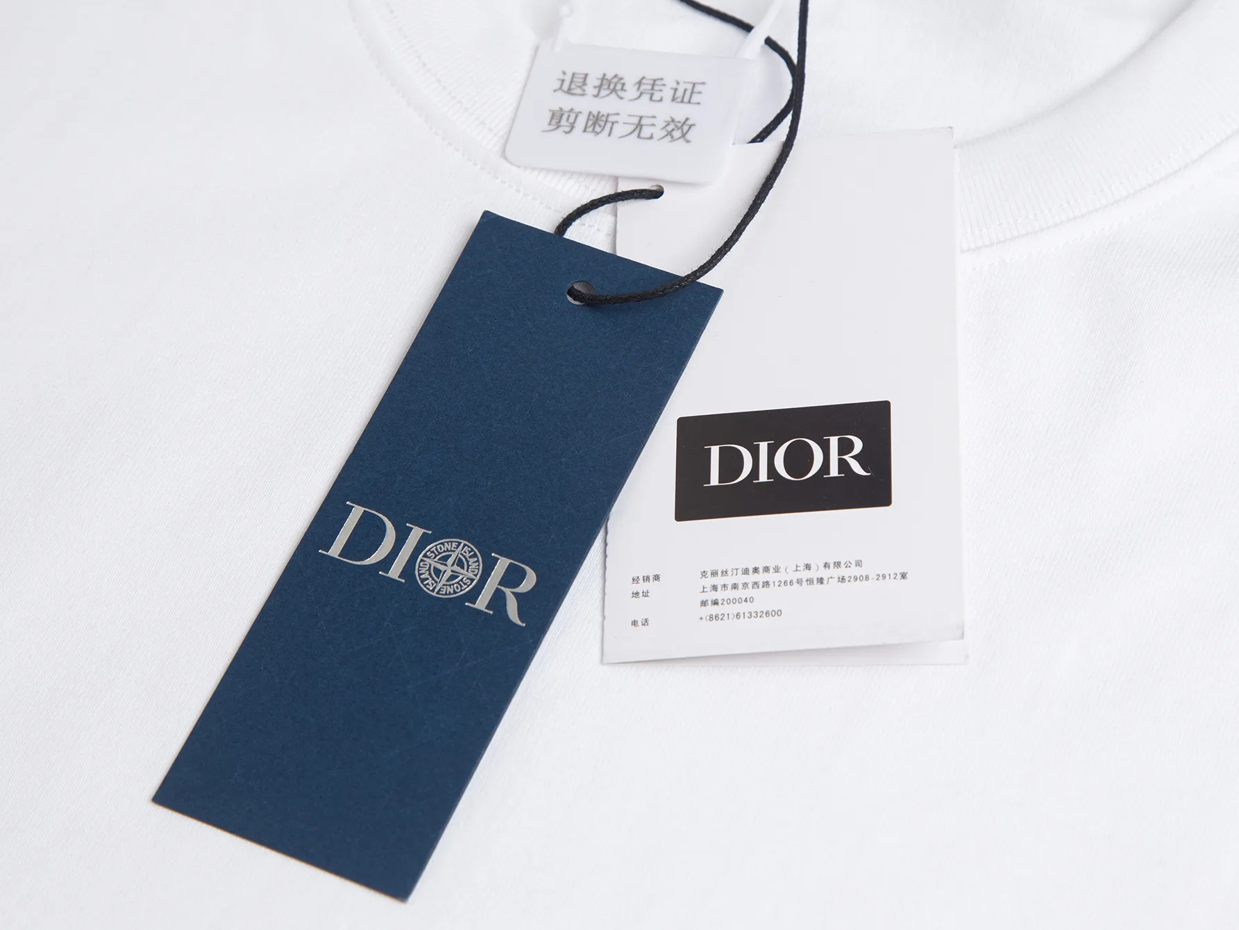 Embroidered Horse Motif Cotton T-Shirt D15512703 — view 5