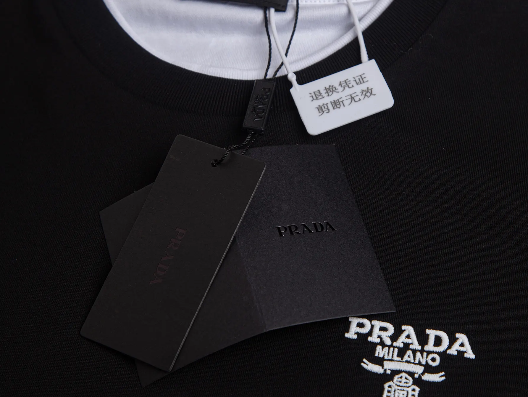 Logo Embroidery Layered-Effect T-Shirt D15515256 — view 4