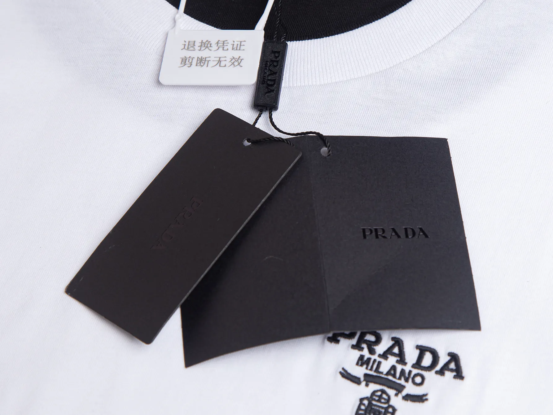 Logo-Embroidered Layered Mercerized Cotton T-Shirt D15515257 — view 4