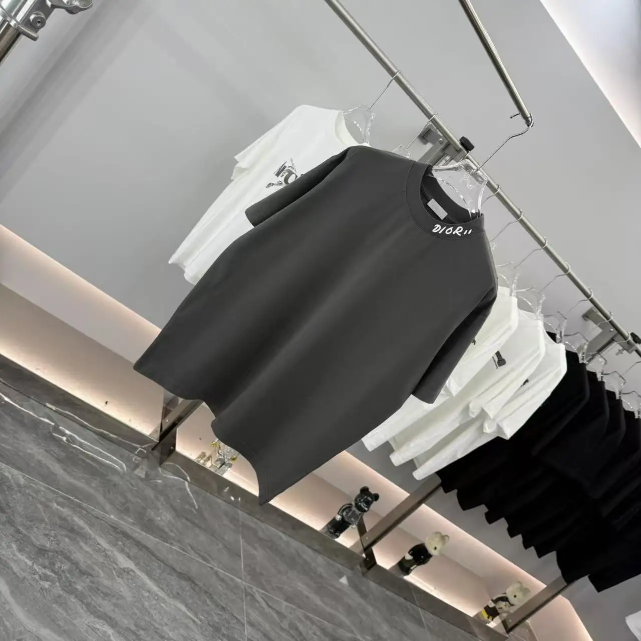 Logo-Embroidered Cotton-Jersey T-Shirt D15513864 — view 2